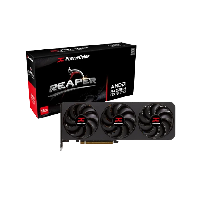 TARJETA DE VIDEO POWERCOLOR REAPER AMD RADEON RX 9070 16GB GDDR6 2070 MHZ RX9070 16G-A-8