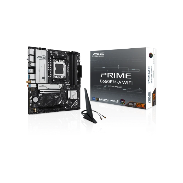 TARJETA MADRE ASUS PRIME B650EM A-WIFI AM5 MATX DDR5 WIFI6 90MB1LM0-M0EAY0
