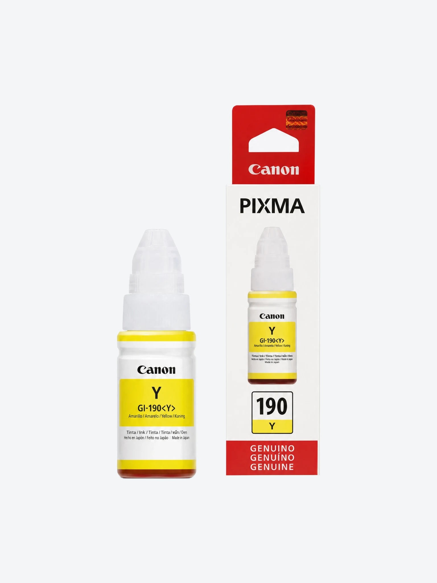 TINTA PARA IMPRESORA GI-190 Y 70ML COLOR AMARILLO CANON