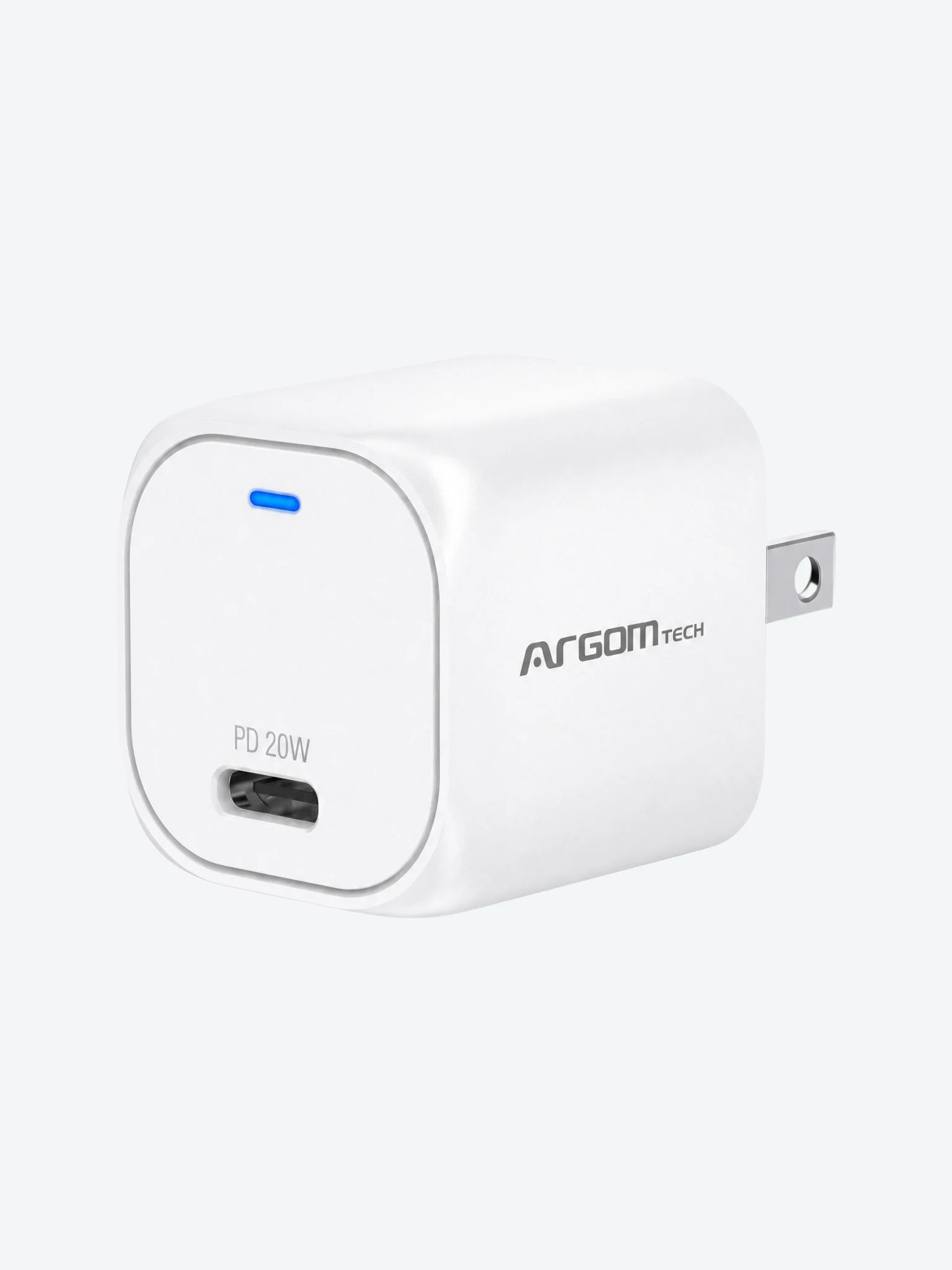 Cubo Cargador Argom ARG-AC-0110WT PD Nano 20W Compacto Tipo C
