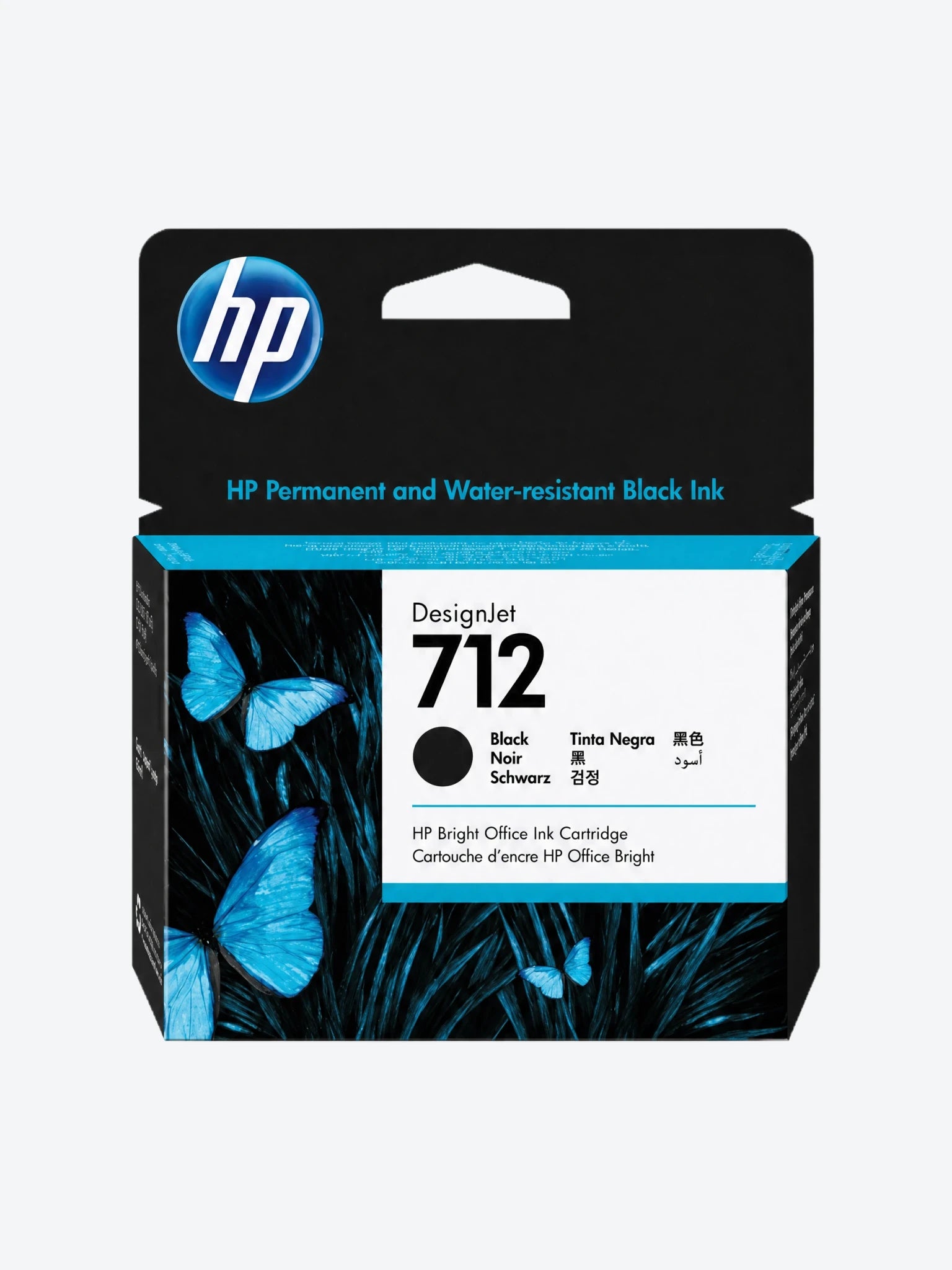 Cartucho Original Para Impresora HP 712 DesignJet 3ED71A Color Negro 29ml-1