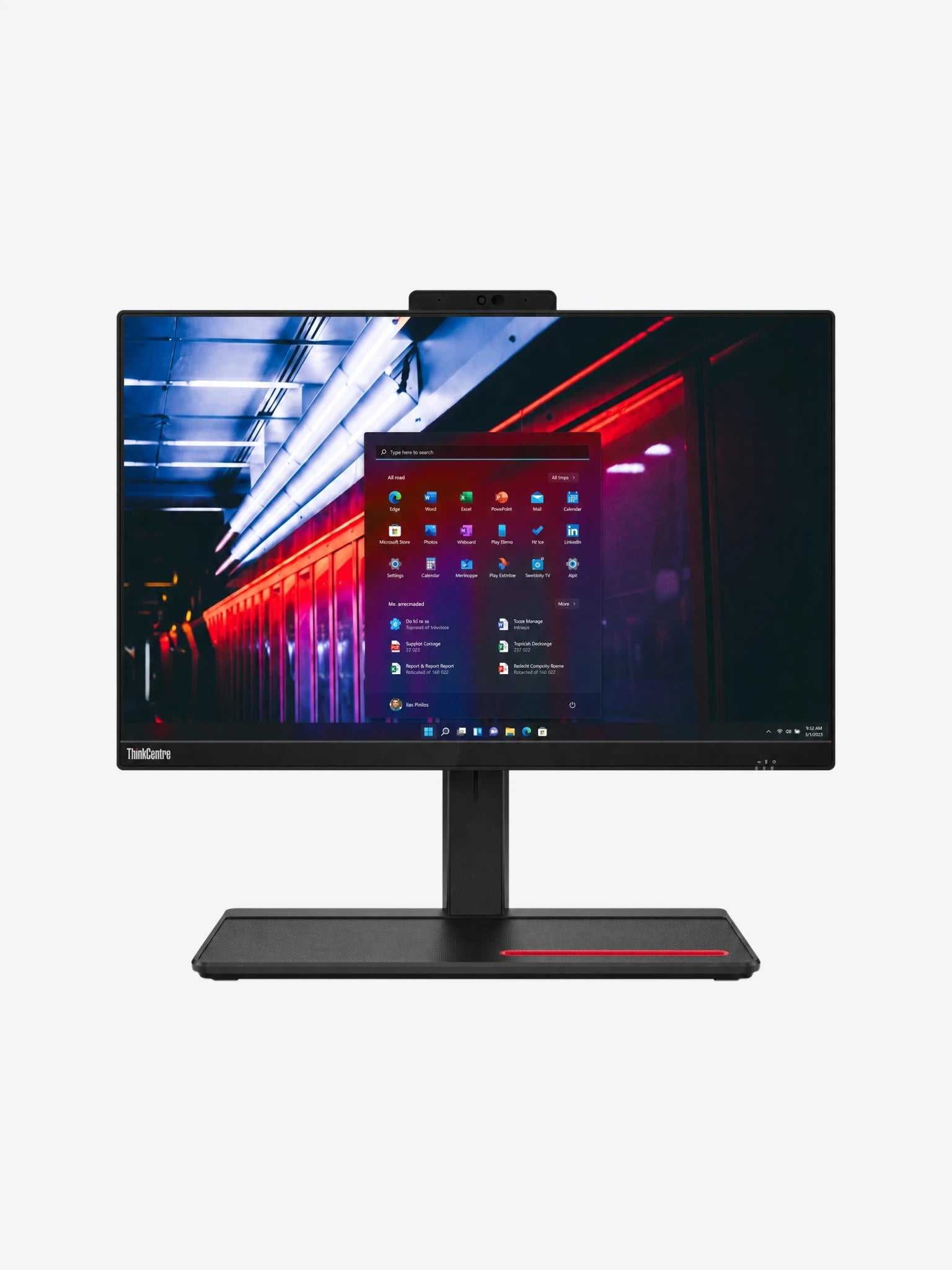 Computadora Todo en Uno Lenovo ThinkCentre M90a Core i5-10500 256GB SSD 8GB RAM 23.8" 1920x1080 DVD-RW Win10 Pro Seminueva