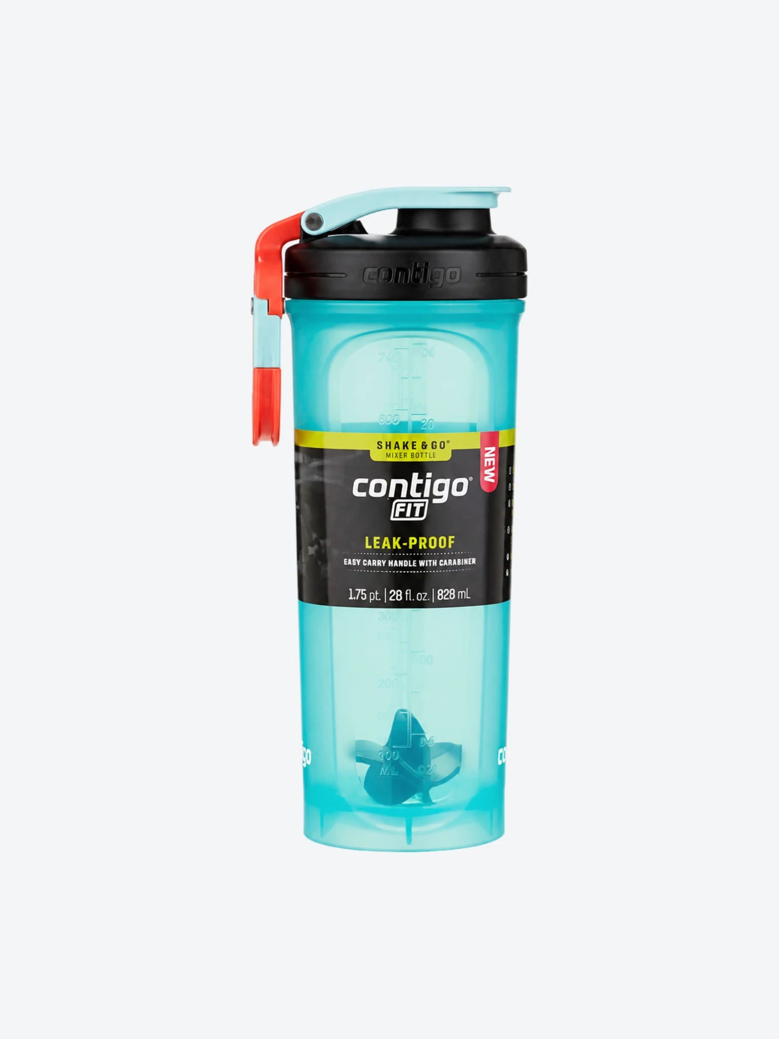 Pachon de Agua Glaciar Fit 2.0 Plastico - 28 Oz - Celeste/Rojo-1