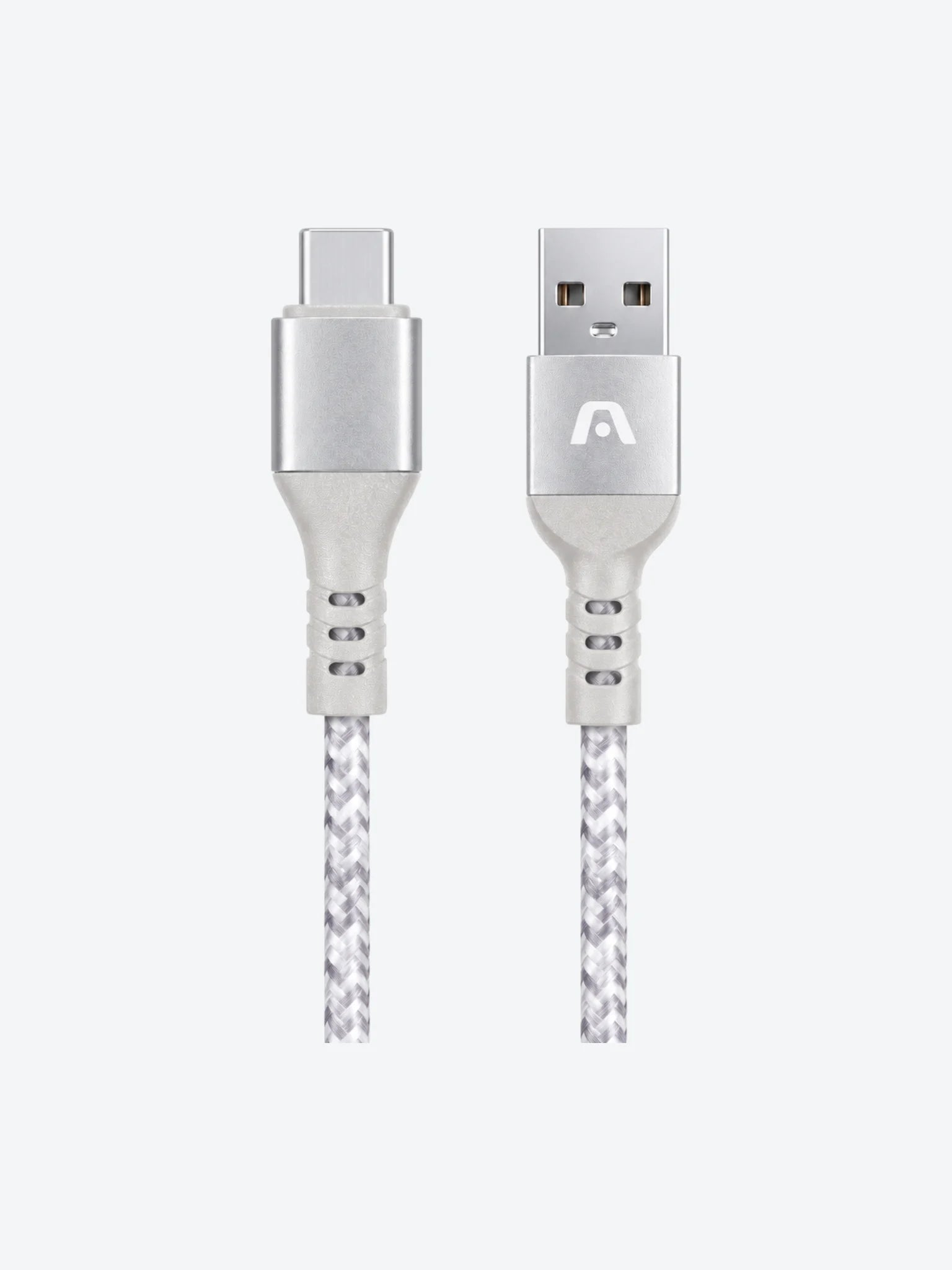 CABLE TYPE-C TO USB 2.0 NYLON 1.8M WHITE-1