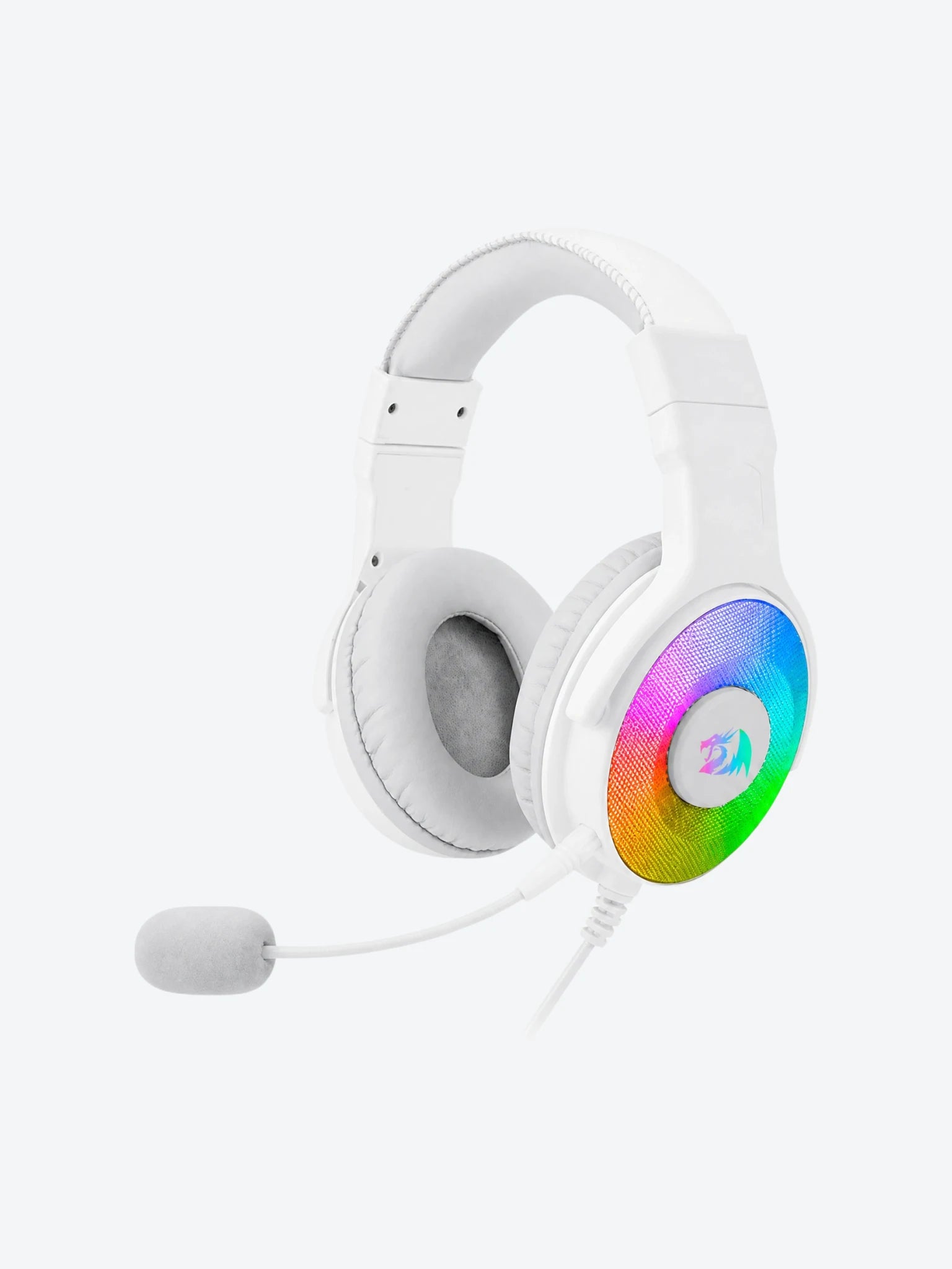 Headset Gaming Redragon Pandora H350W RGB 3.5mm Con Microfono Color Blanco-1