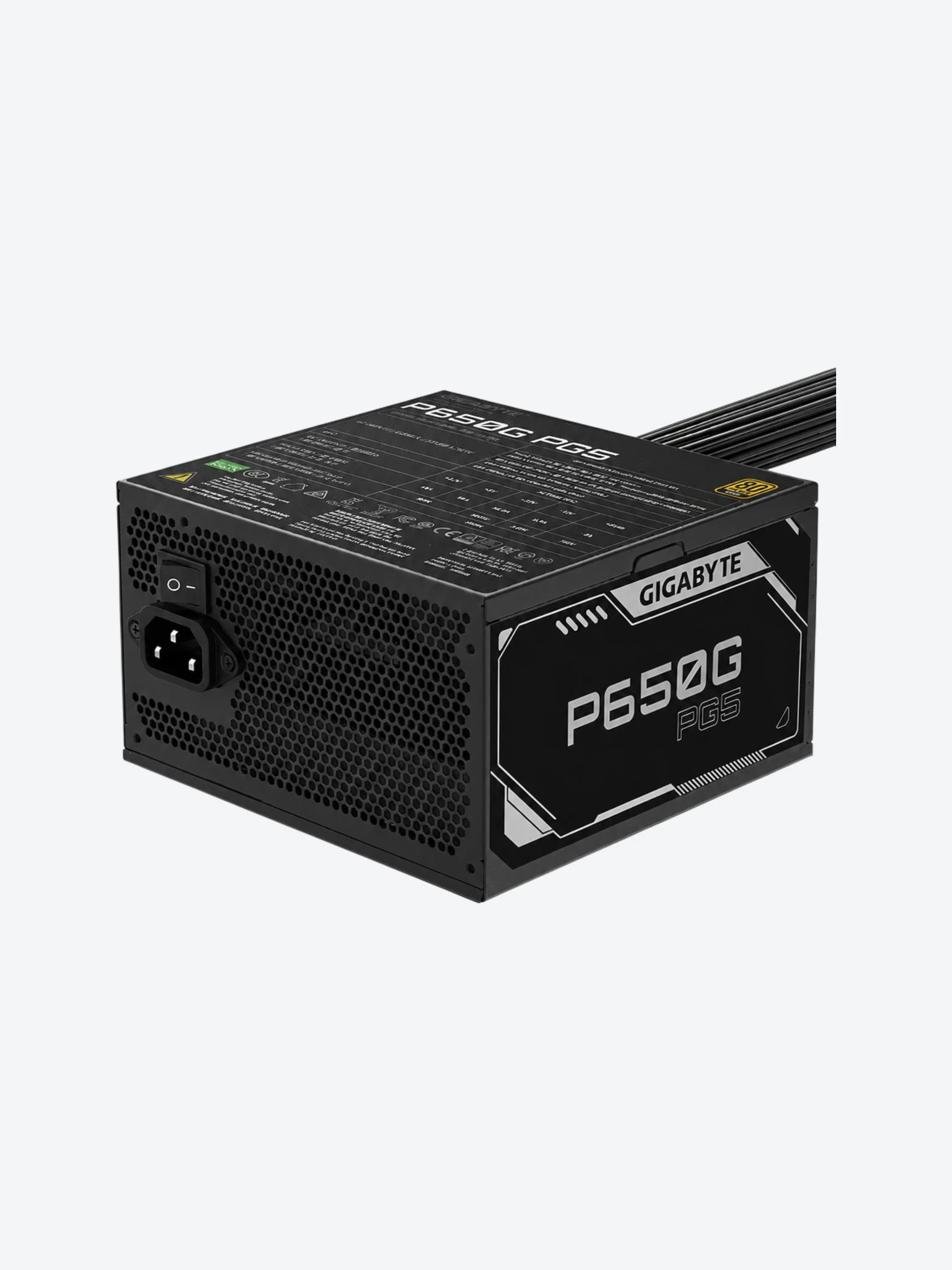 Fuente de Poder 650W Gigabyte P650G PG5 80 Plus Gold