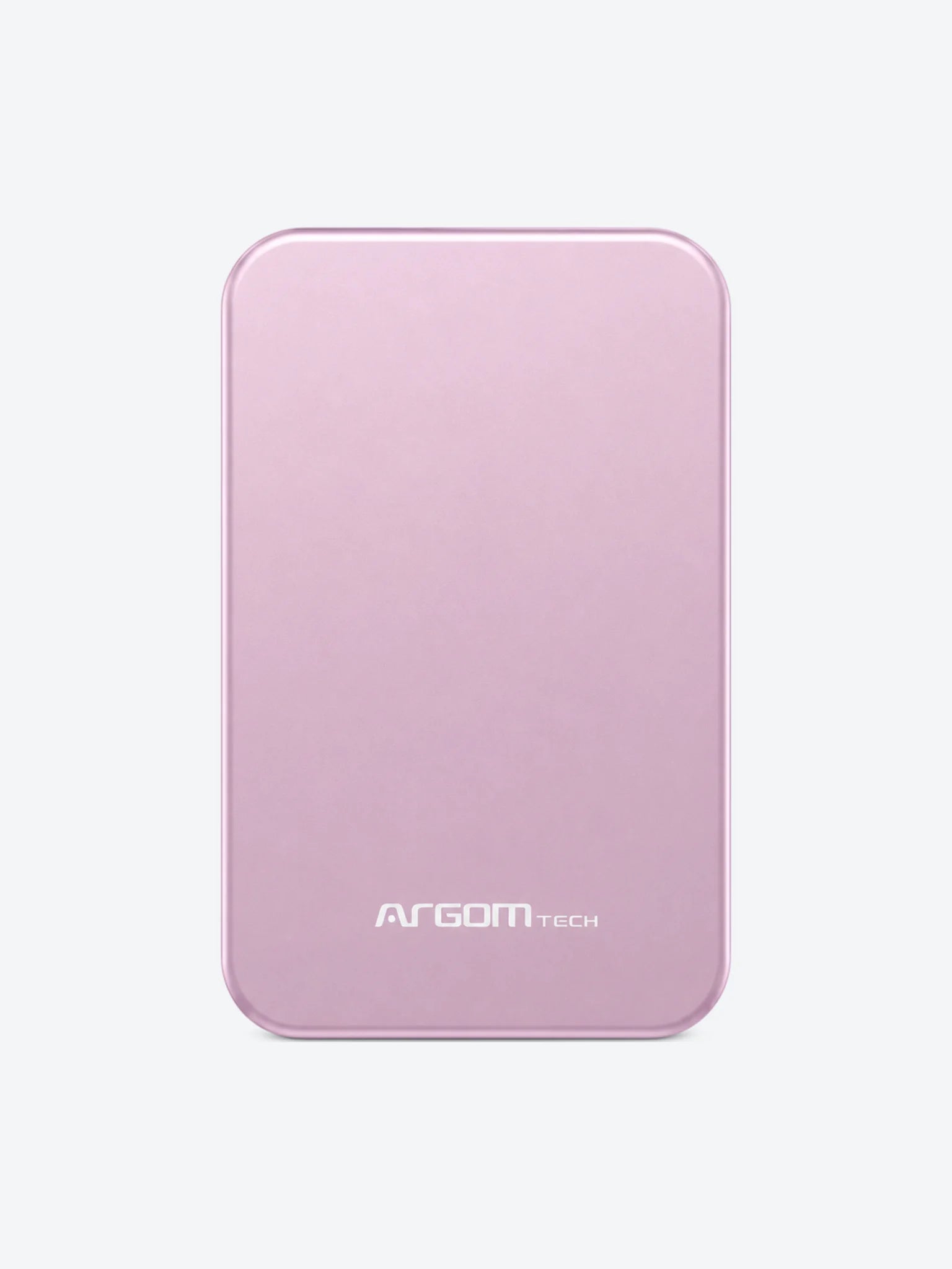 POWER BANK ARGOM MS5 MAGNETIC 5,000MAH ALUMINUM PINK / CARGA INALÁMBRICA RÁPIDA DE 15W