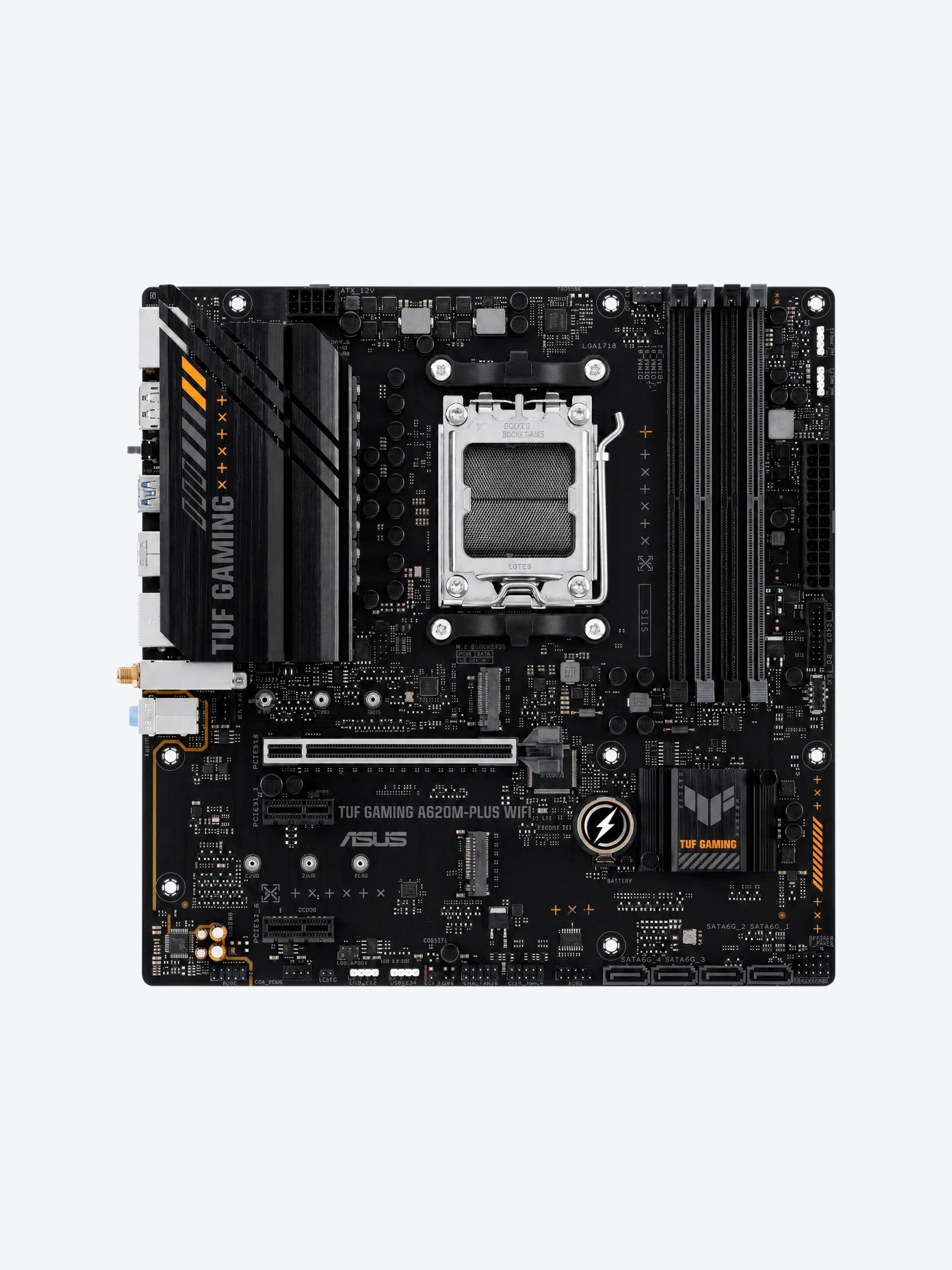 Tarjeta Madre Asus 90MB1F00-M0AAY0 TUF Gaming A620M-PLUS WIFI Aura Sync AM6 AMD A620 4*DDR5 2*M.2