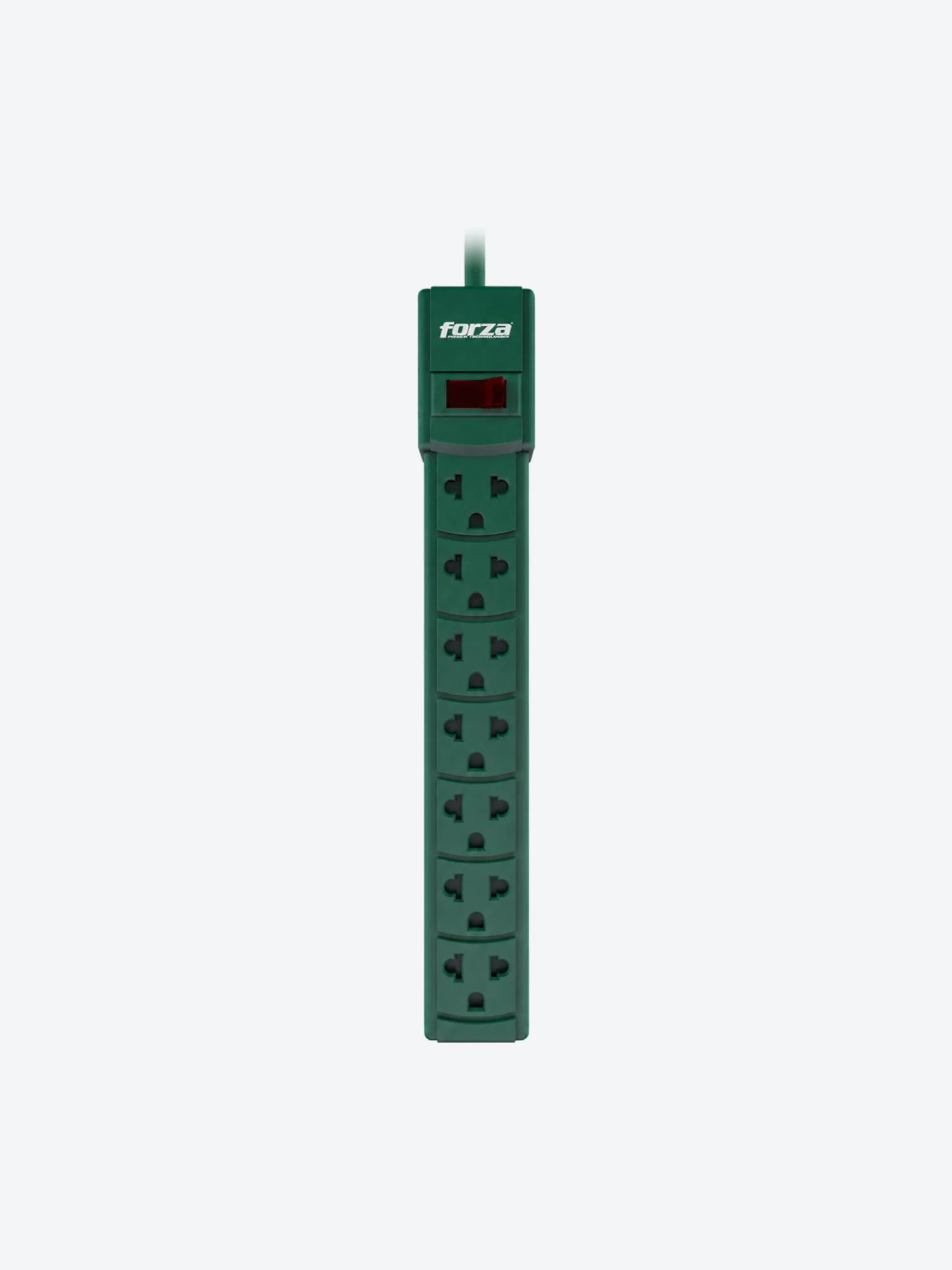 Forza - Power strip - AC 110/220 V - 6 Tomas de Corriente - Green