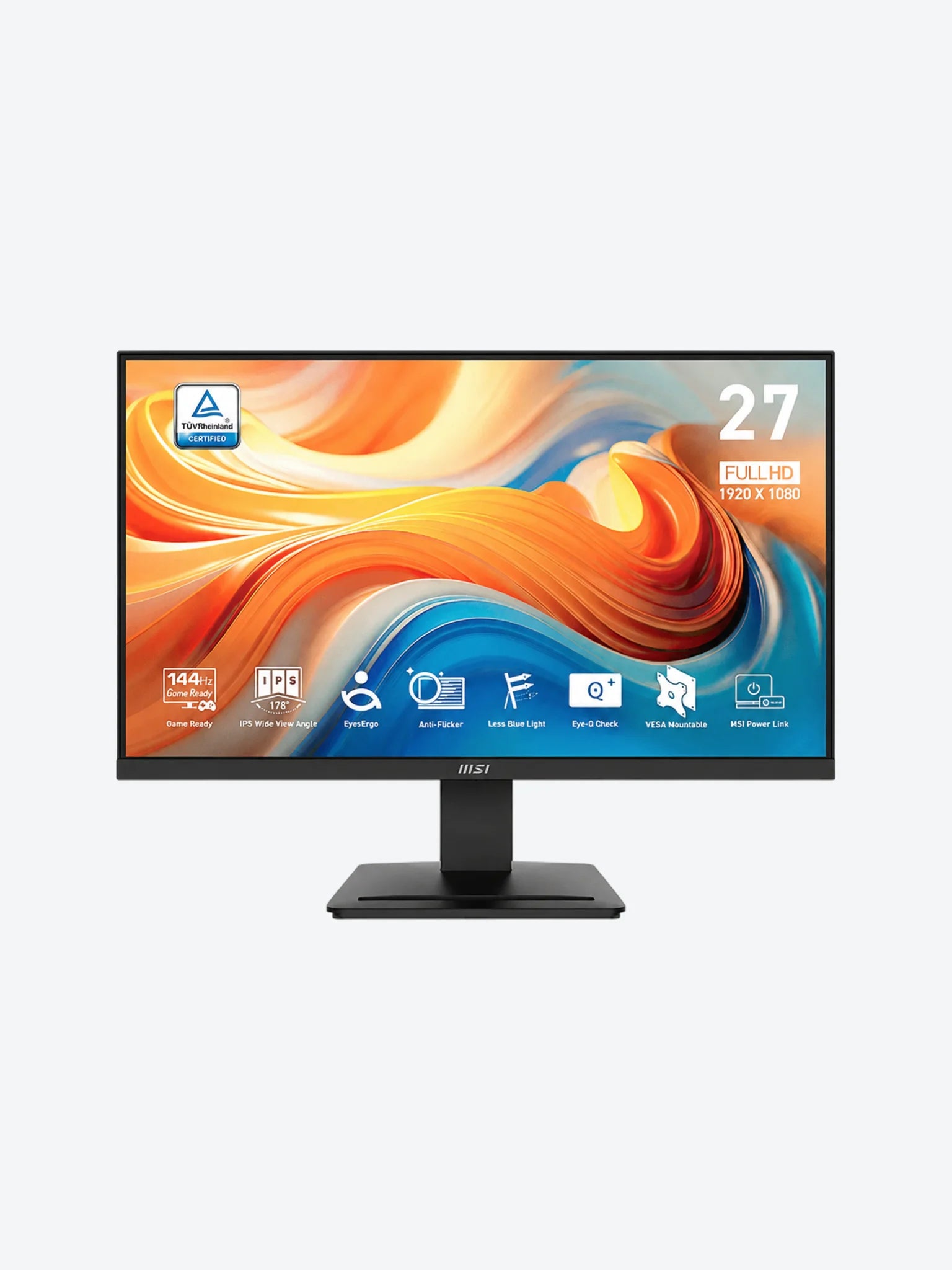 MONITOR MSI PRO MP273L E14 27" PLANA 1920X1080 144HZ IPS FREESYNC HDMI / VGA 9S6-3PE2CH-005 NEGRO