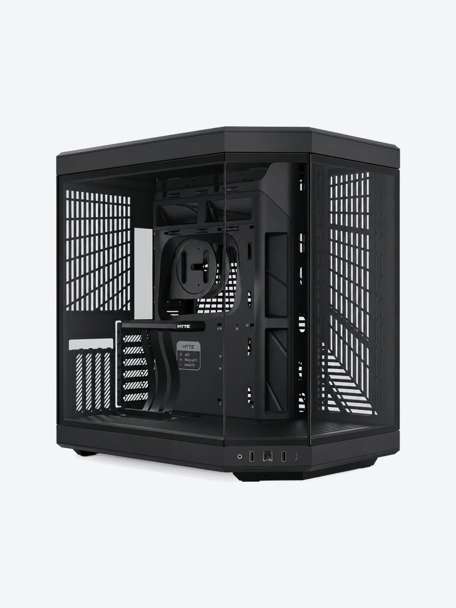 CASE GAMING HYTE Y70 MID TOWER SIN VENTILACIÓN INCLUIDA CON VIDRIO FRONTAL Y LATERAL CS-HYTE-Y70-B