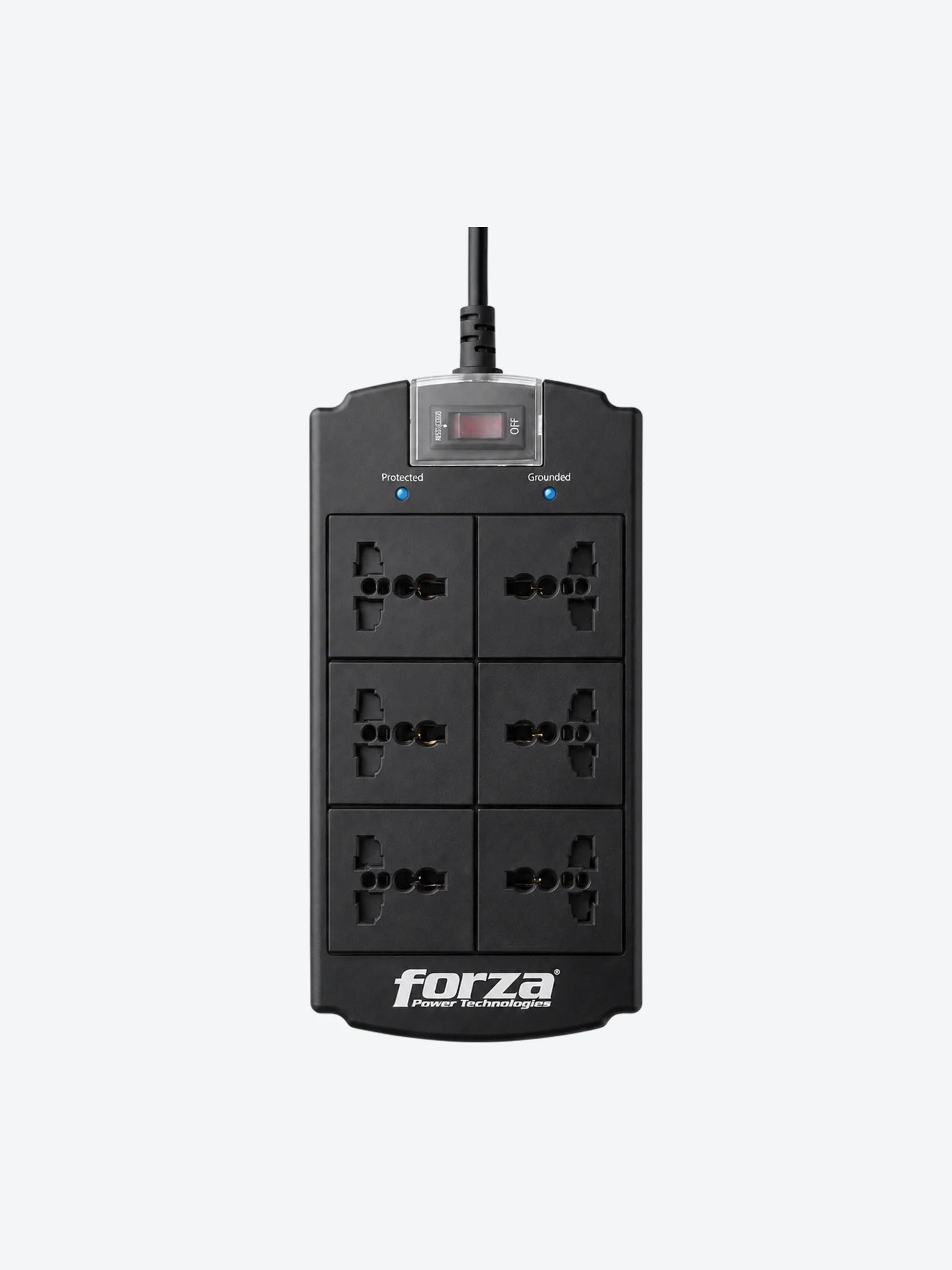 Forza Universal Surge Protector 6 outlet Nema plug 110/240V