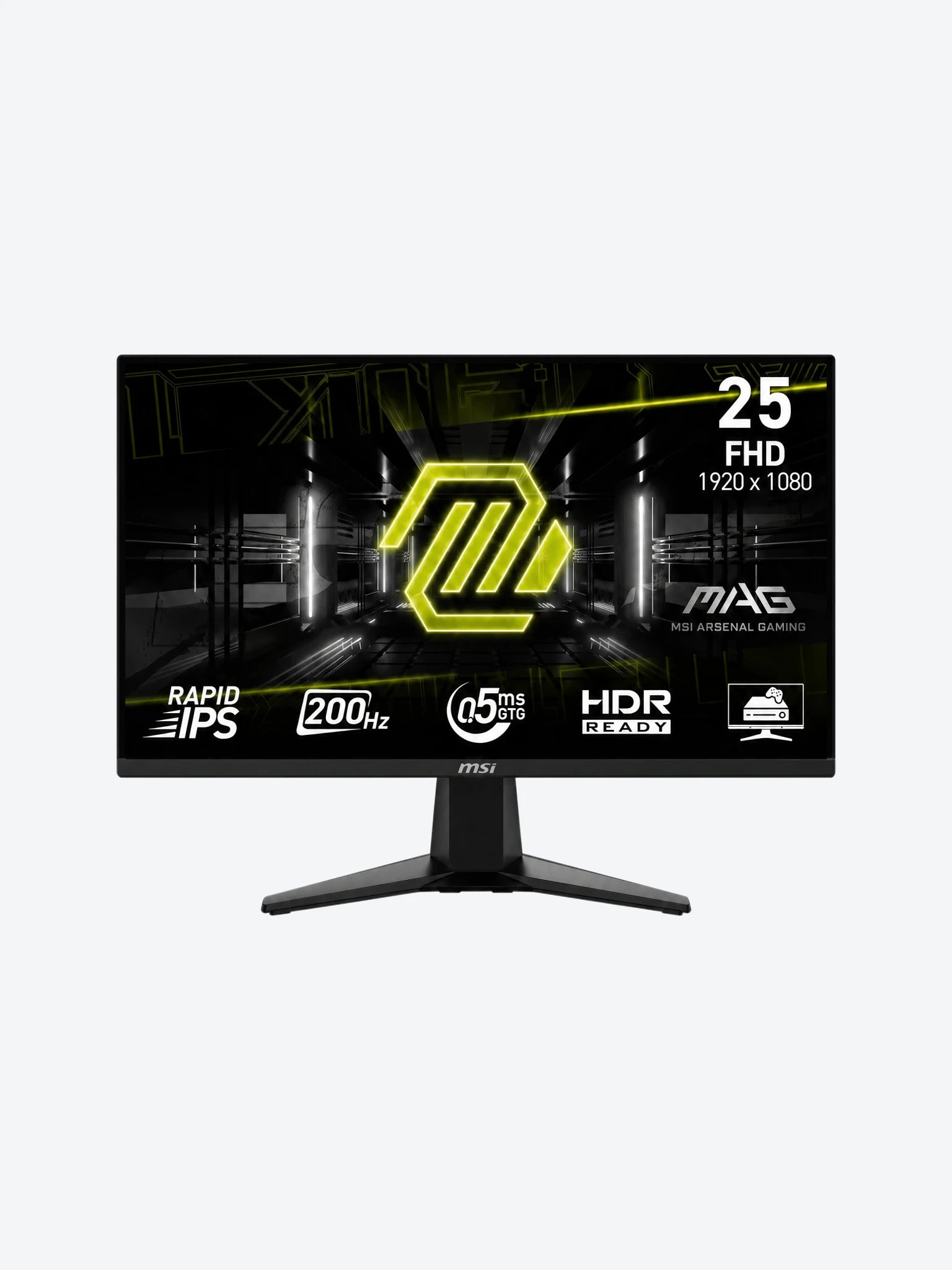 Monitor Gaming MSI MAG 255F E20 24.5" 9S6-3BC21M-046 Plano 1920x1080 200 HZ Anti-Glare HDMI Y DP Color Negro-1