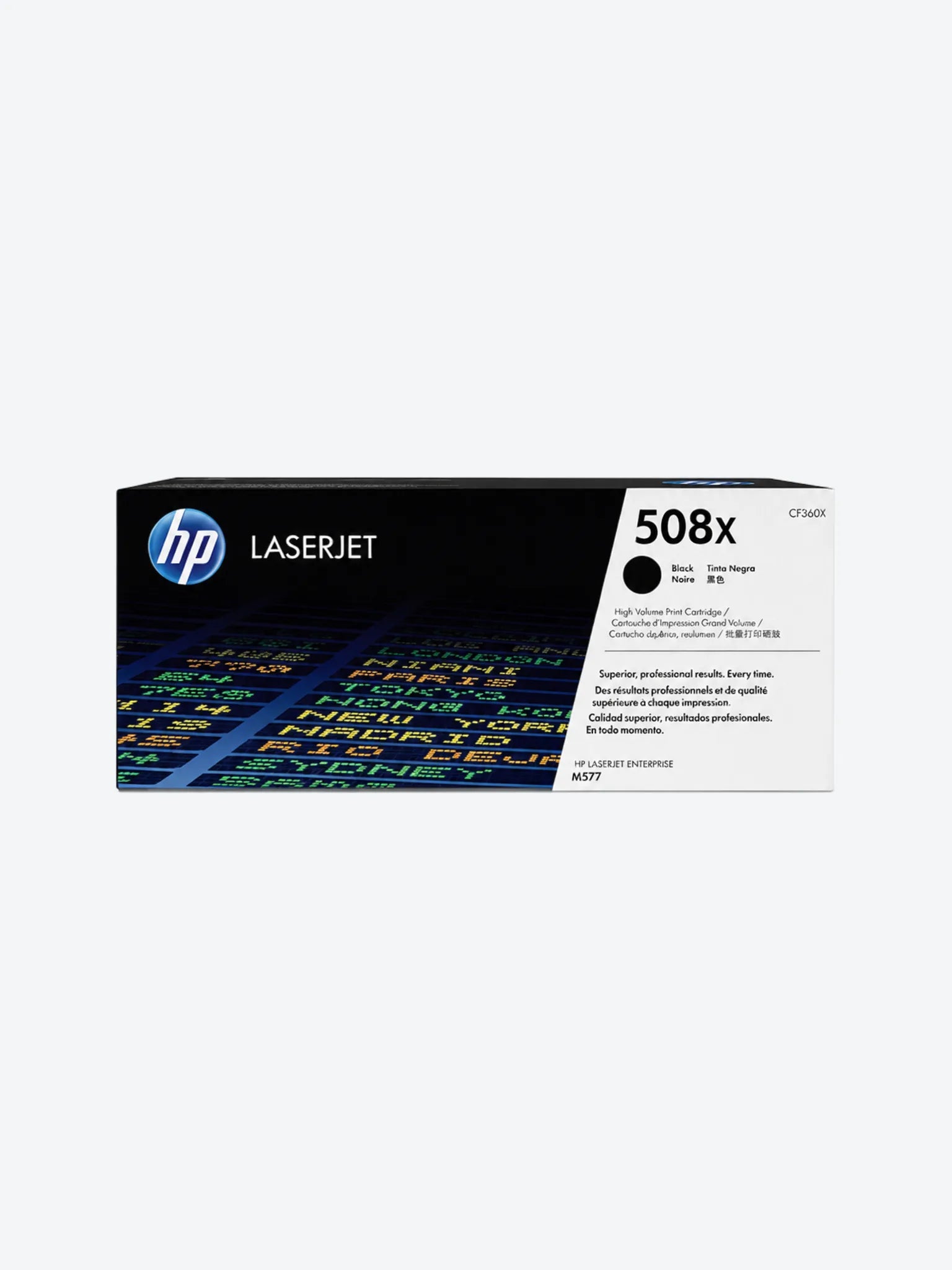 HP 508X - Alto rendimiento - negro - original - LaserJet - cartucho de tóner (CF360X) - para Color LaserJet Enterprise MFP M577; LaserJet Enterprise Flow MFP M577