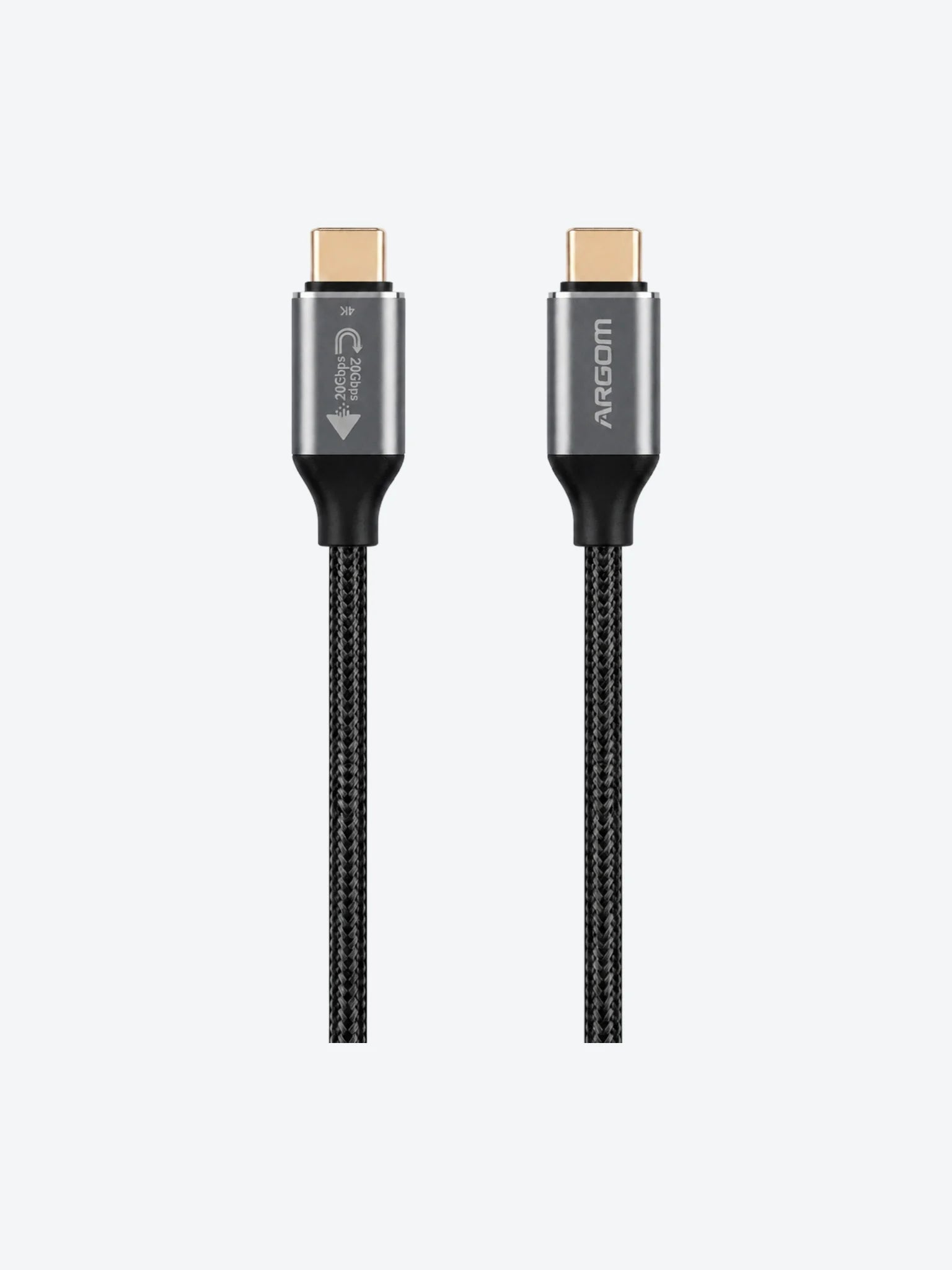 CABLE ARGOM TIPO C A C DURAMAX 100W PD Y DATA TRANSFER 4K USB3.2 GEN2 20GBPS 6FT/1.8M-1