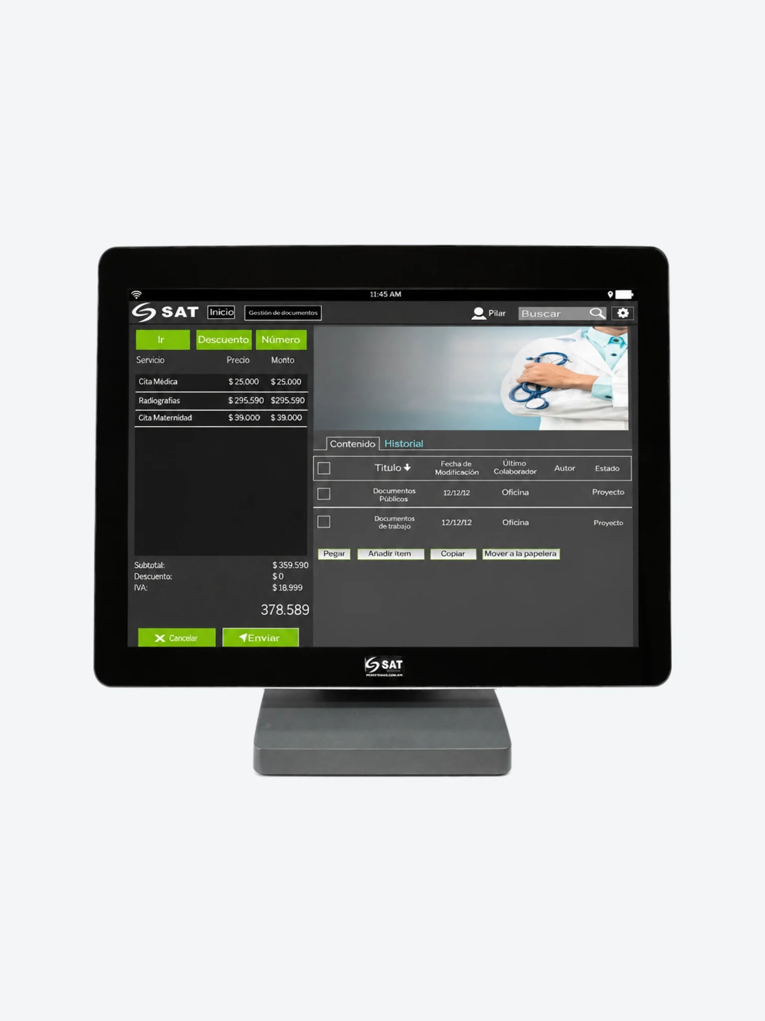 MONITOR TOUCH SAT 2013FPH 21 CAPACITIVO VGA HDMI-1
