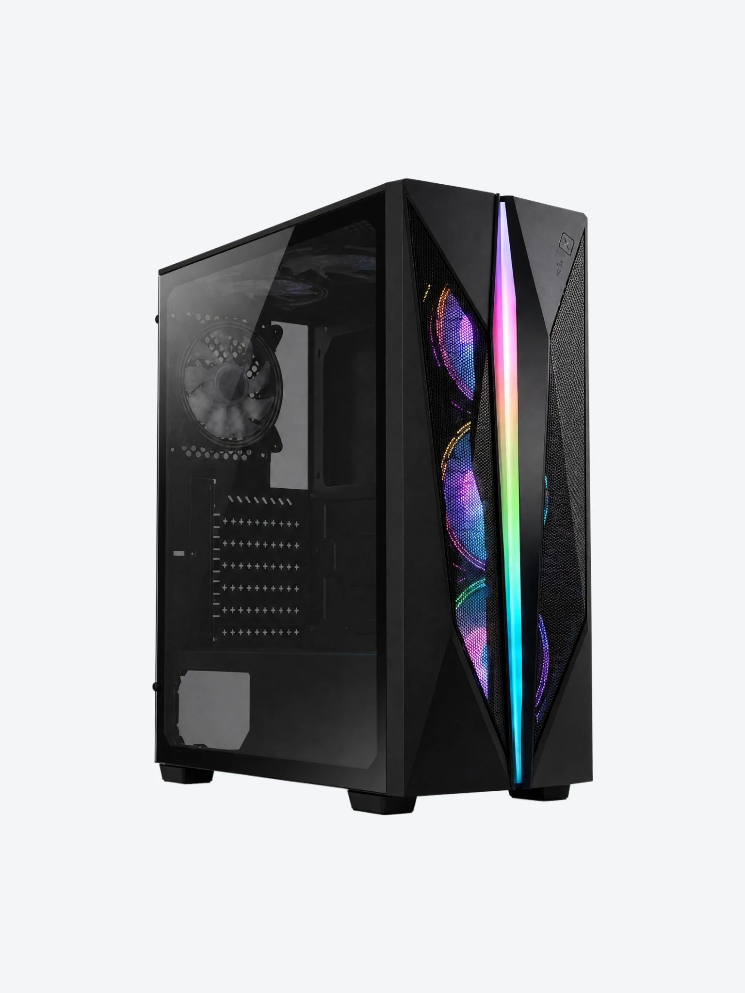 Case Gamer X-Lion H2-530 Tempered Glass Side Panel + 3 12cm Fans USB2.0*2+USB3.0*1+Hd Audio