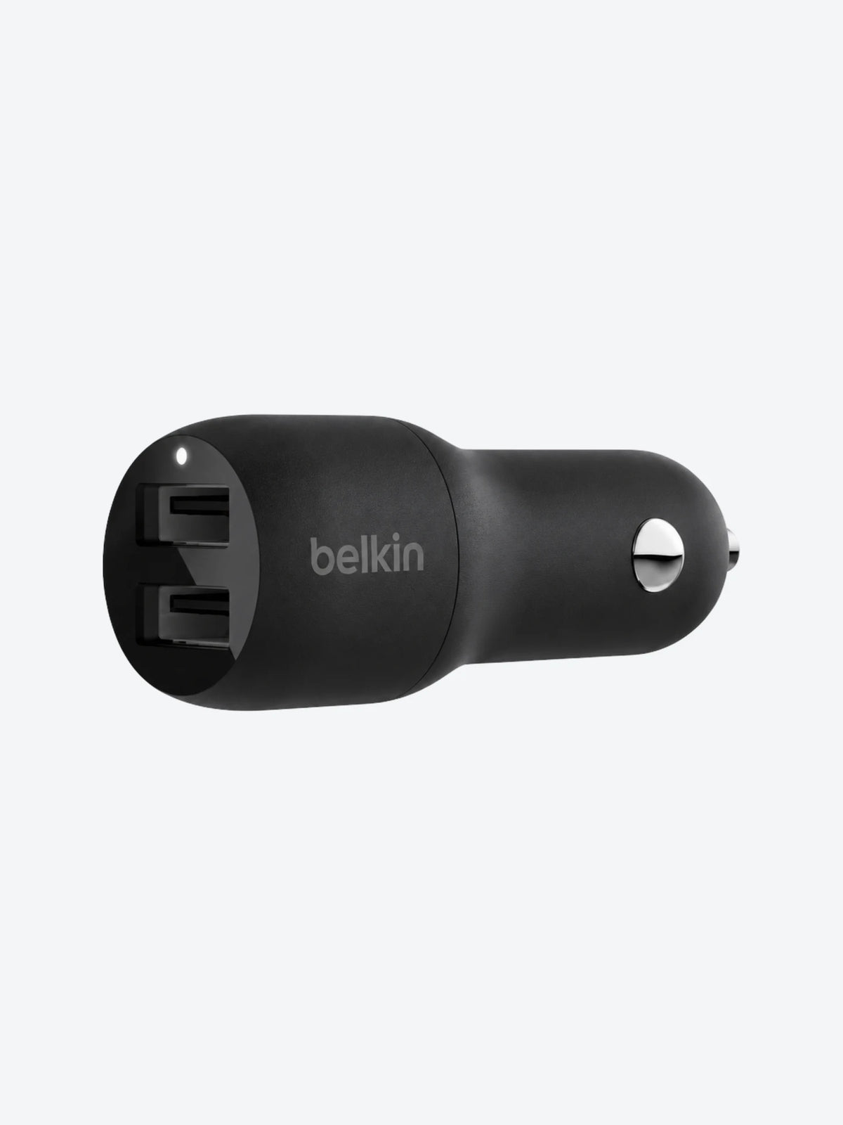 Belkin Dual Charger - Adaptador de corriente para el coche - 24 vatios - 4.8 A - 2 conectores de salida (USB) - negro