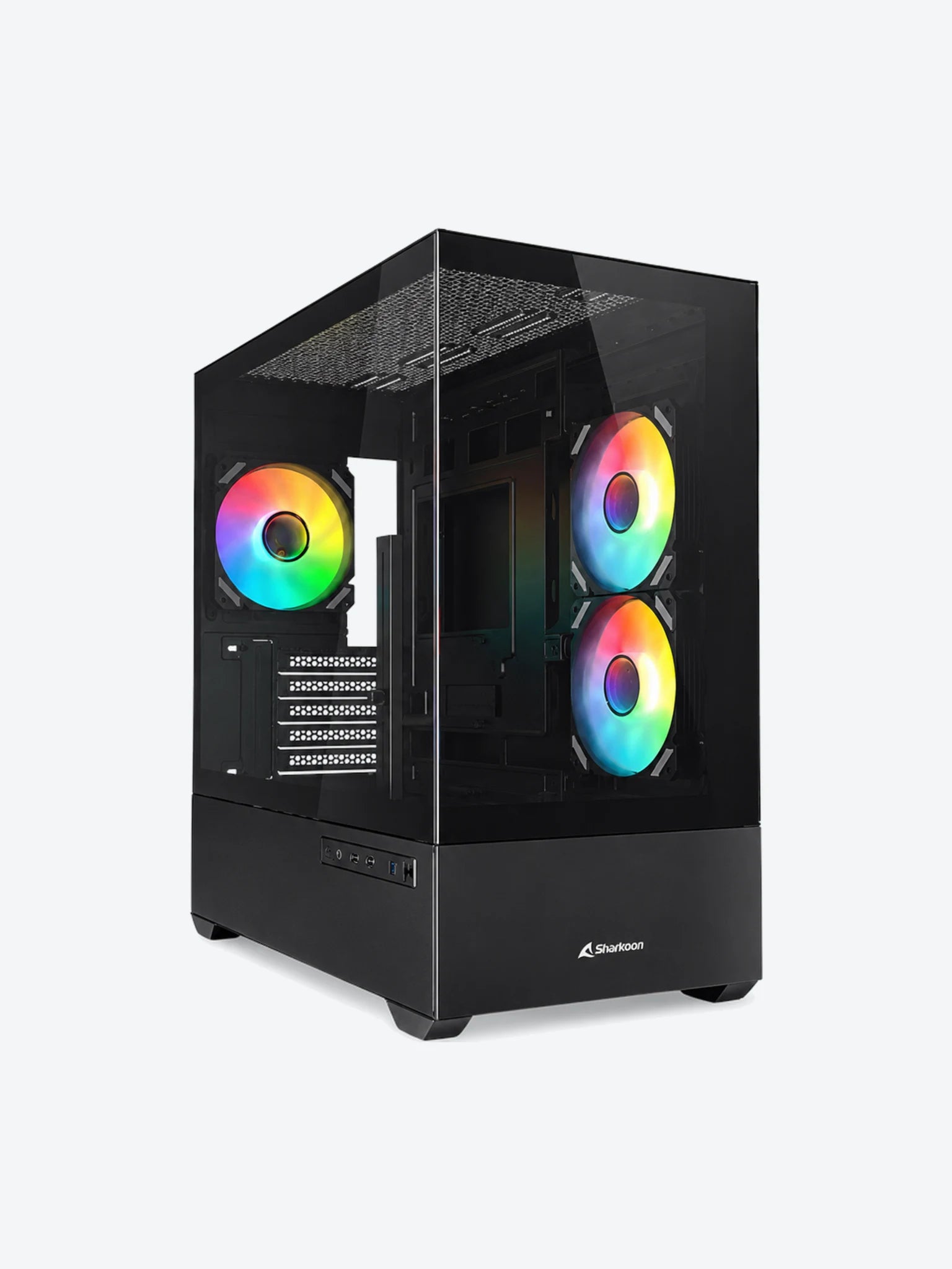 CASE RGB SHARKOON MK6 MID TOWER VENTILADORES 3 DE 120MM CON VIDRIO LATERAL 4044951041794