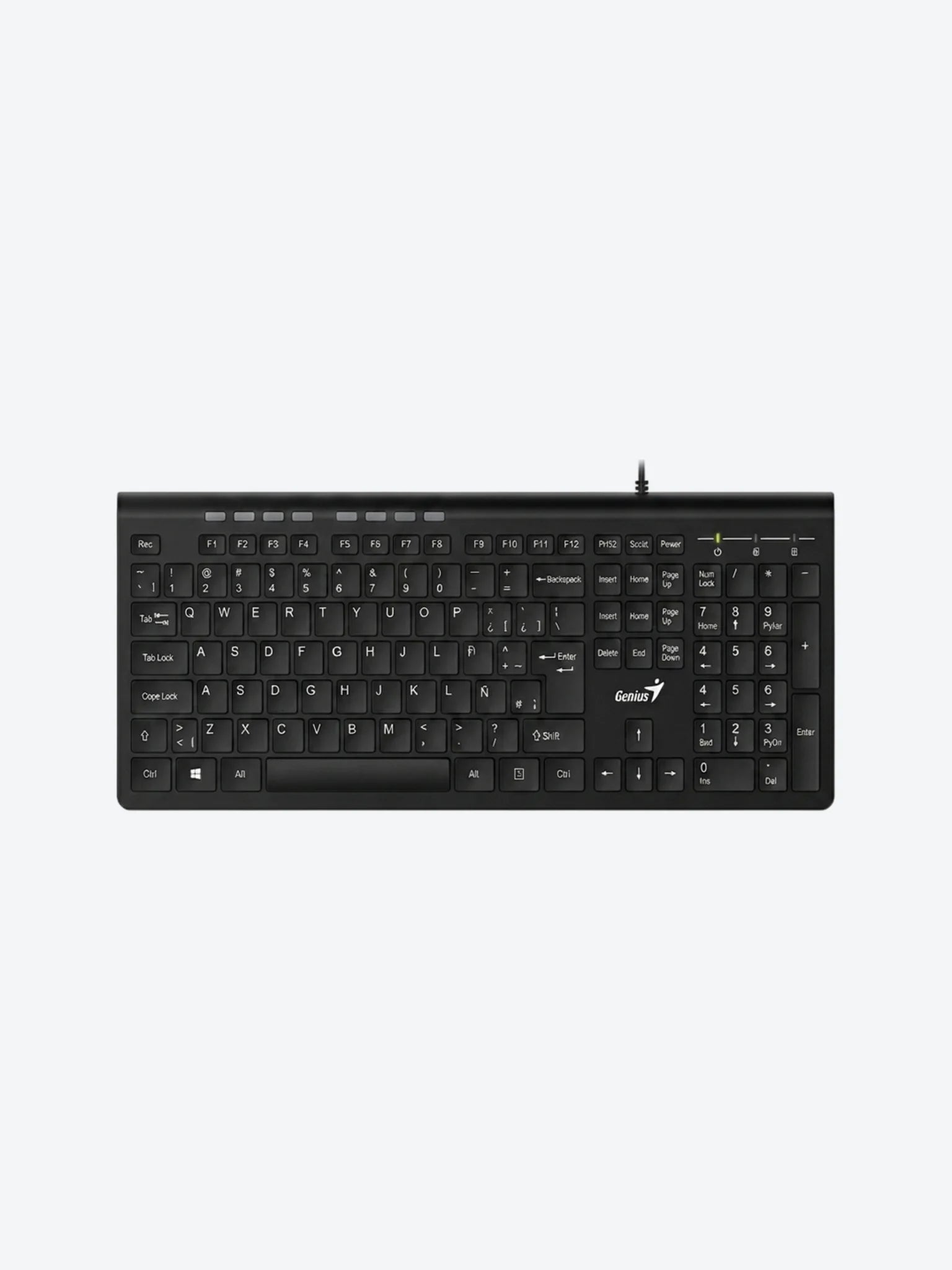 TECLADO GENIUS SLIMSTAR 230II MEMBRANA ALÁMBRICO USB ESPAÑOL 31310048401