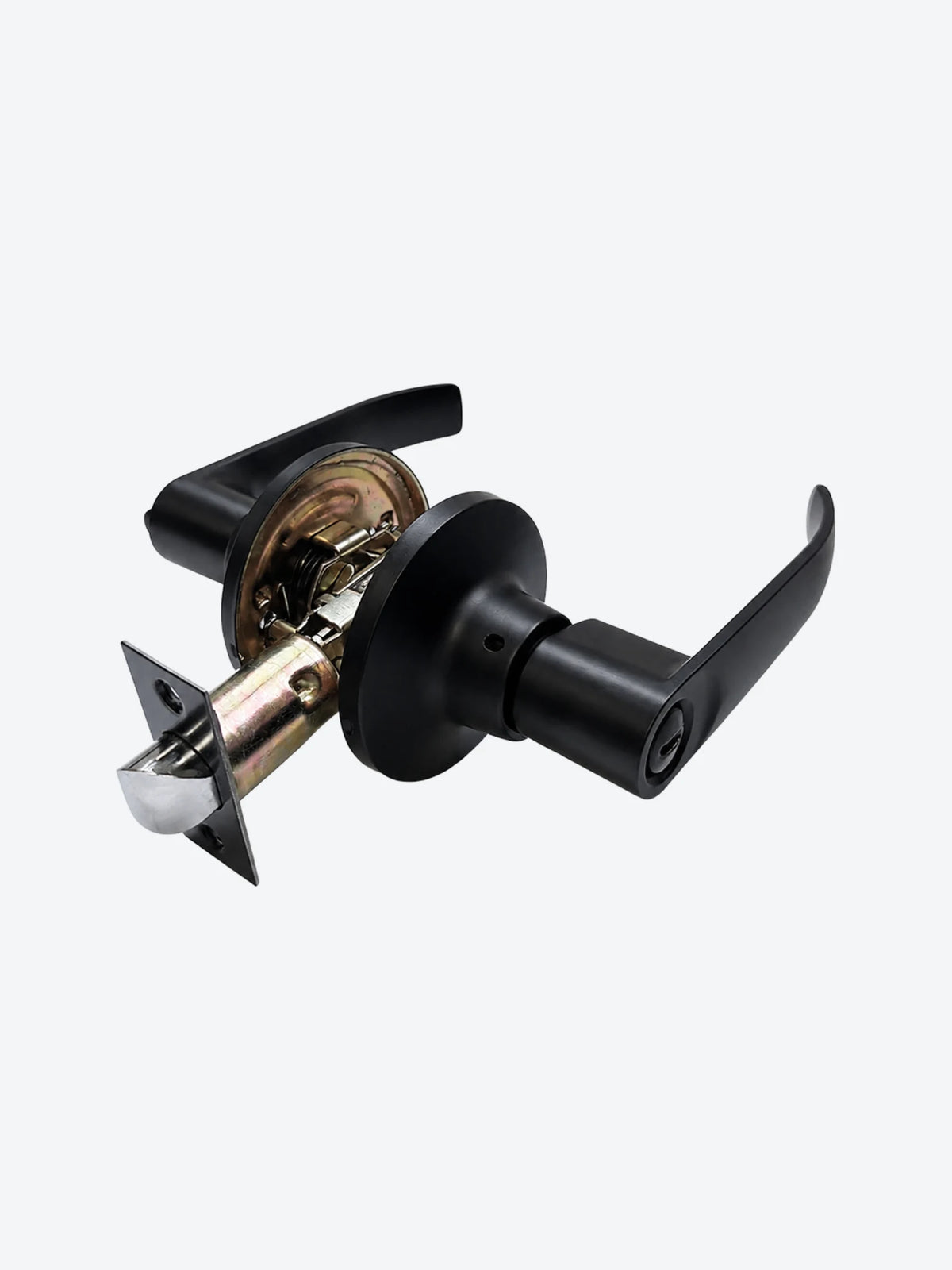 CERRADURA CILINDRICA BANO NEGRO MATE
