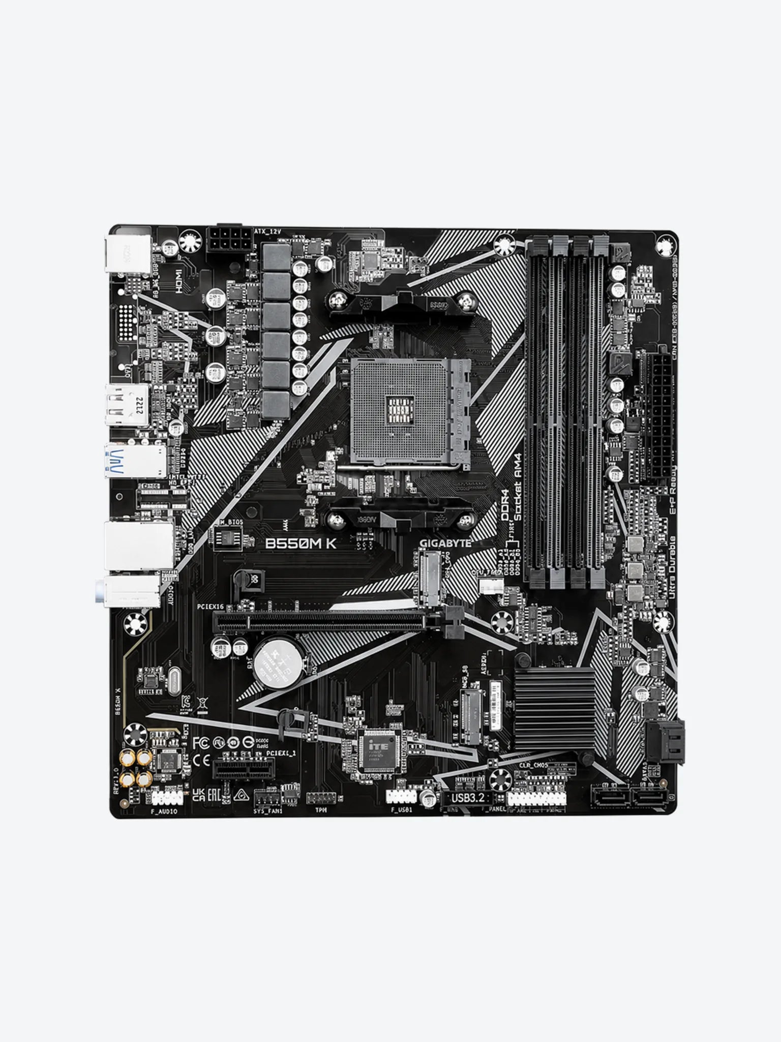 Tarjeta Madre Gigabyte B550M K AMD Socket AM4-1