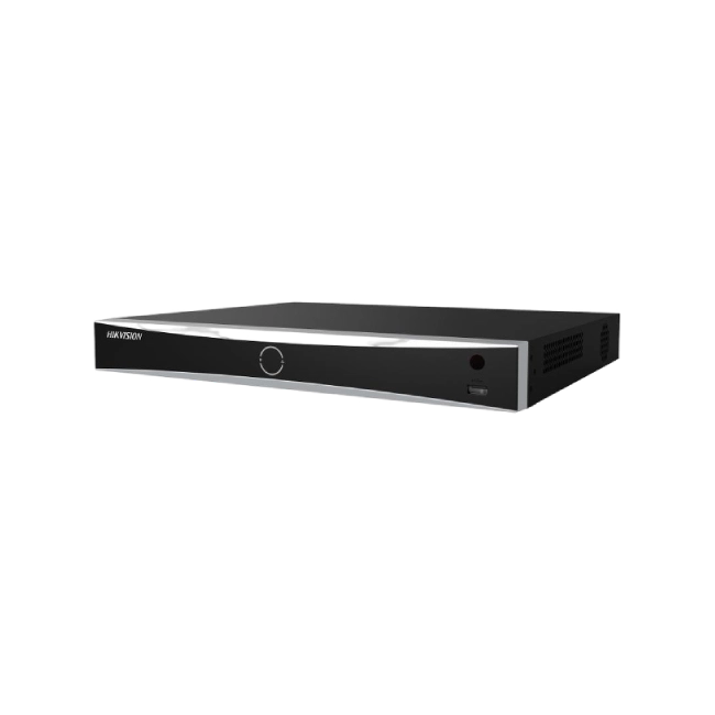 Hikvision - NVR independiente 1U Acusense 4K - 16 canales de vídeo - DS-7616NXI-K2/16P - 2 ranuras SATA HDD de hasta 16TB cada una - Entradas IP de hasta 16 canales, plug & play con 16 interfaces POE - Formatos de vídeo H.265+/H.265/H.264+/H.264 - Capacid-2