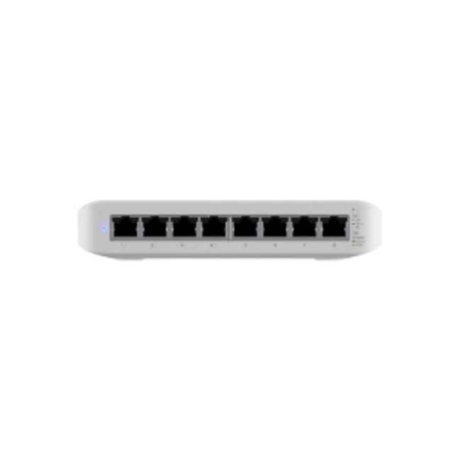 Ubiquiti UniFi Switch Lite USW-Lite-8-POE - Conmutador - Gestionado - 8 x 10/100/1000 (4 PoE+) - sobremesa, montaje en pared - PoE+ (52 W)