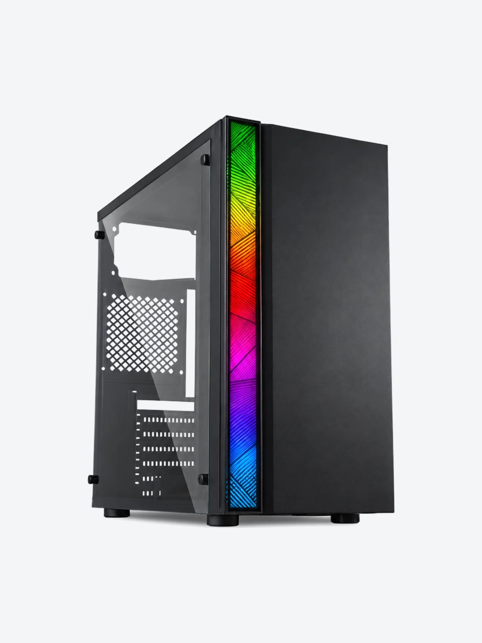 CASE ND-550 RGB STRIP E010-156 BLACK USB 2.0*2 + HD AUDIO