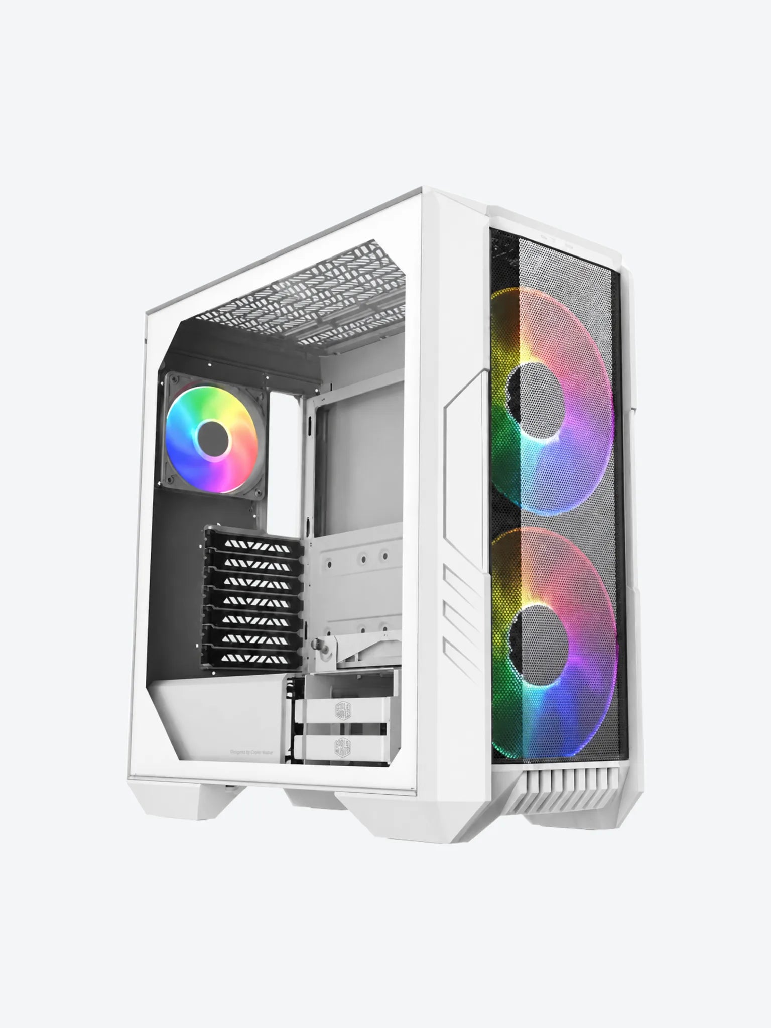 CASE GAMING RGB COOLER MASTER HAF 500 MID TOWER 2 VENTILADORES DE 200MM Y 2 DE 120MM CON VIDRIO LATERAL Y MALLA FRONTAL H500-WGNN-S00