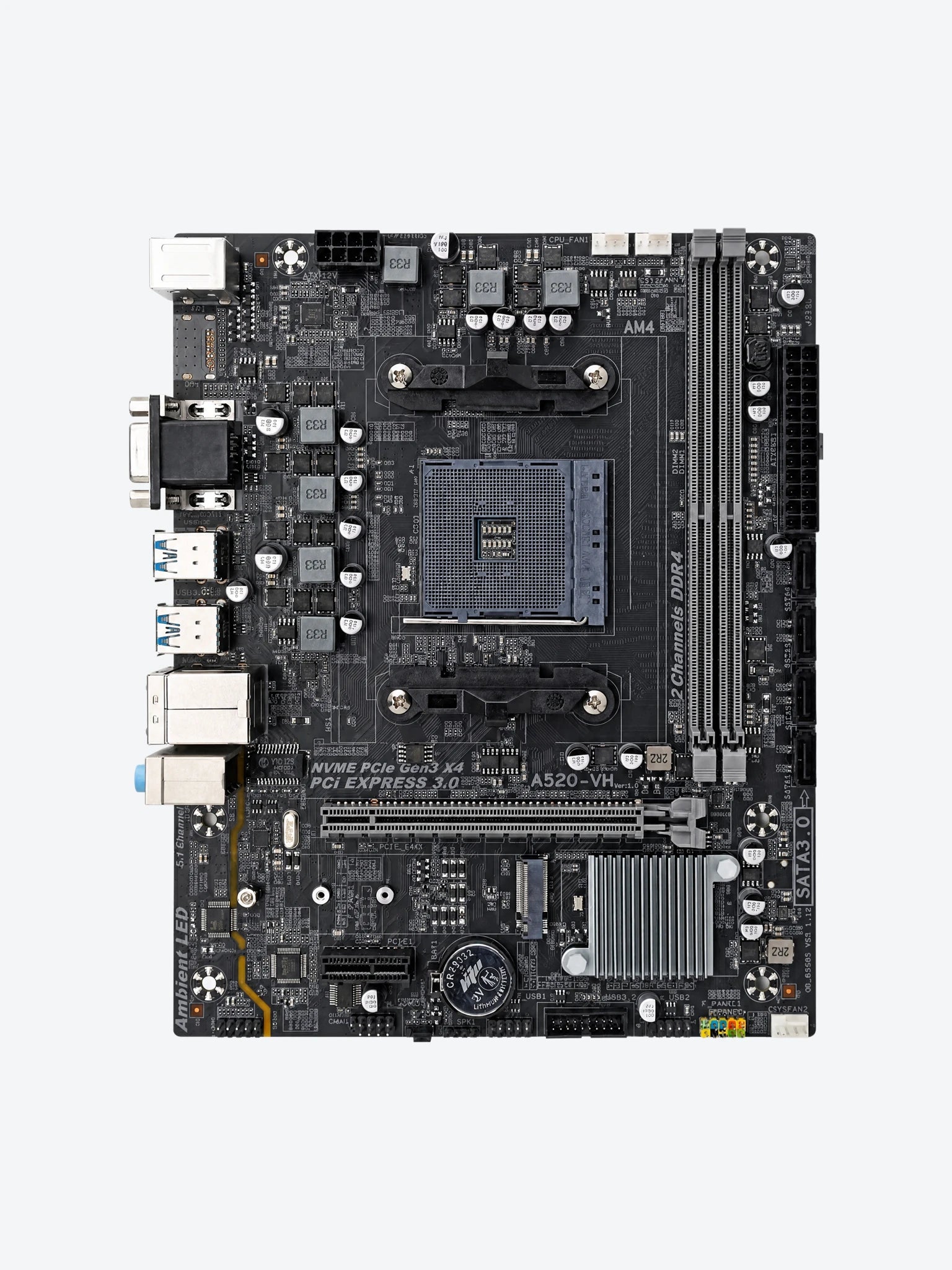 Tarjeta Madre Arktek AK-A520M EG VS  AM4 Micro ATX DDR4
