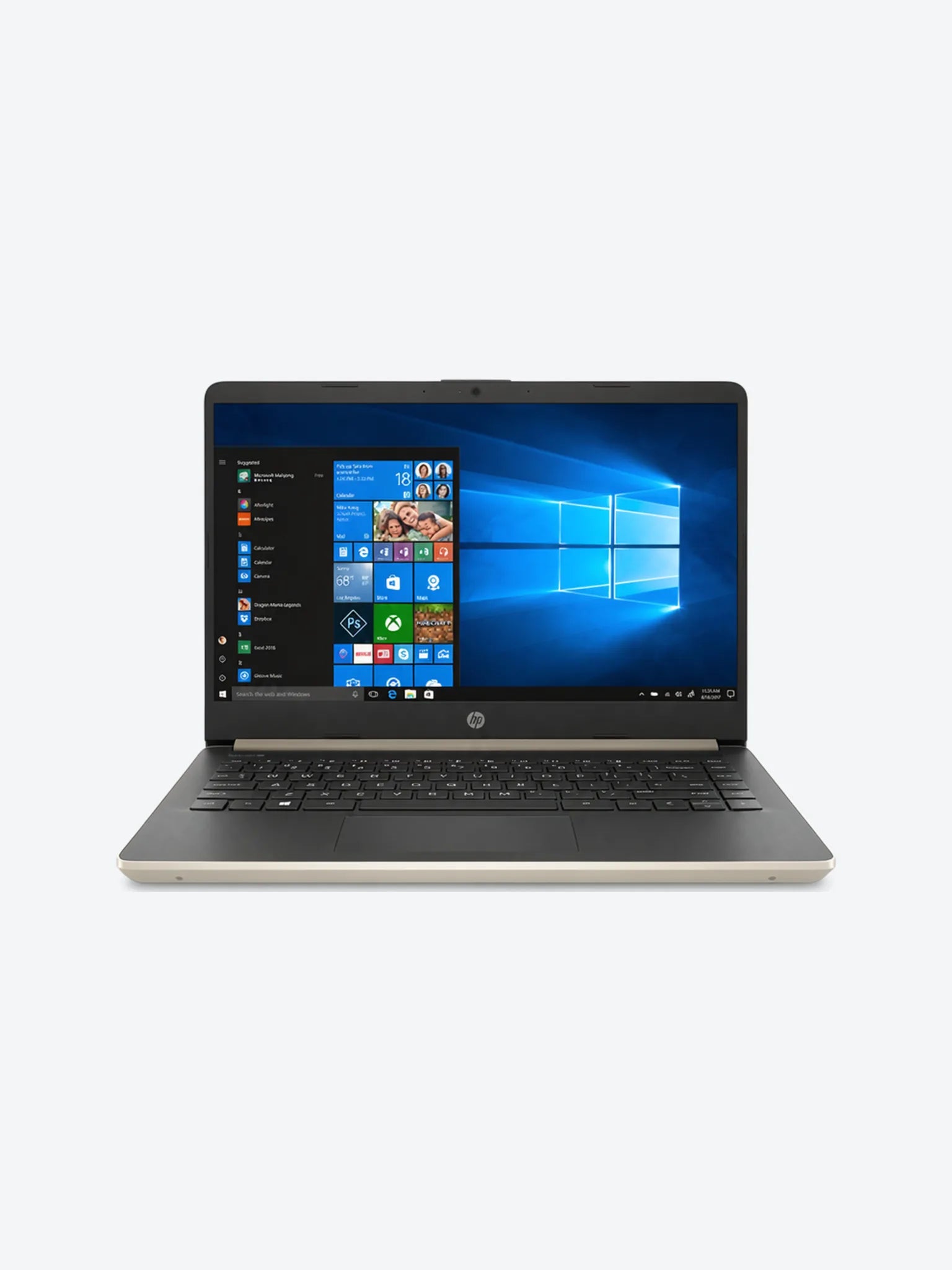 LAPTOP HP 14-DQ1038 CORE I3-1005G1 1.2GHZ 128GB SSD 4GB RAM 14" 1366X768 BT WIN10 COLOR ORO PALIDO