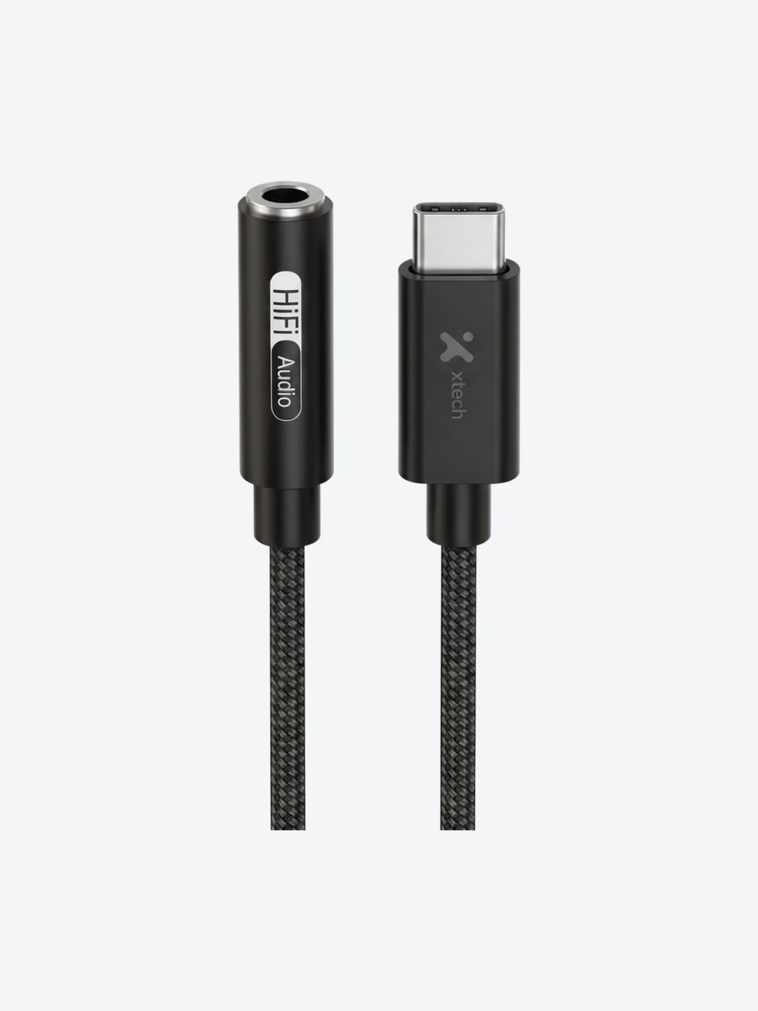 Cable Adaptador Xtech XTC-509 Macho a Conector 3,5mm Hembra Para Audifonos Color Negro-1