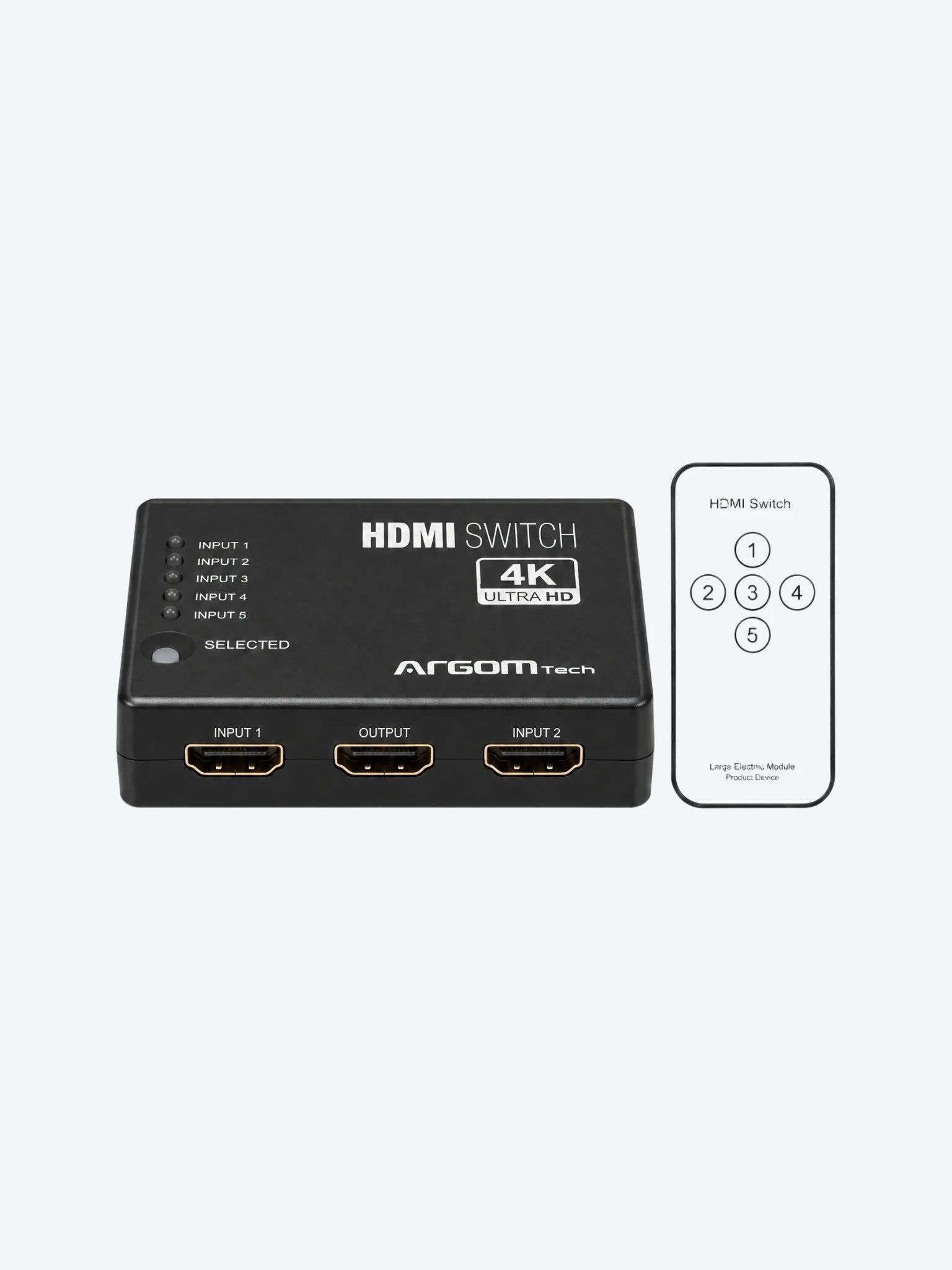 Switch Argom ARG-AV-5125 5 puertos HDMI 4K HD
