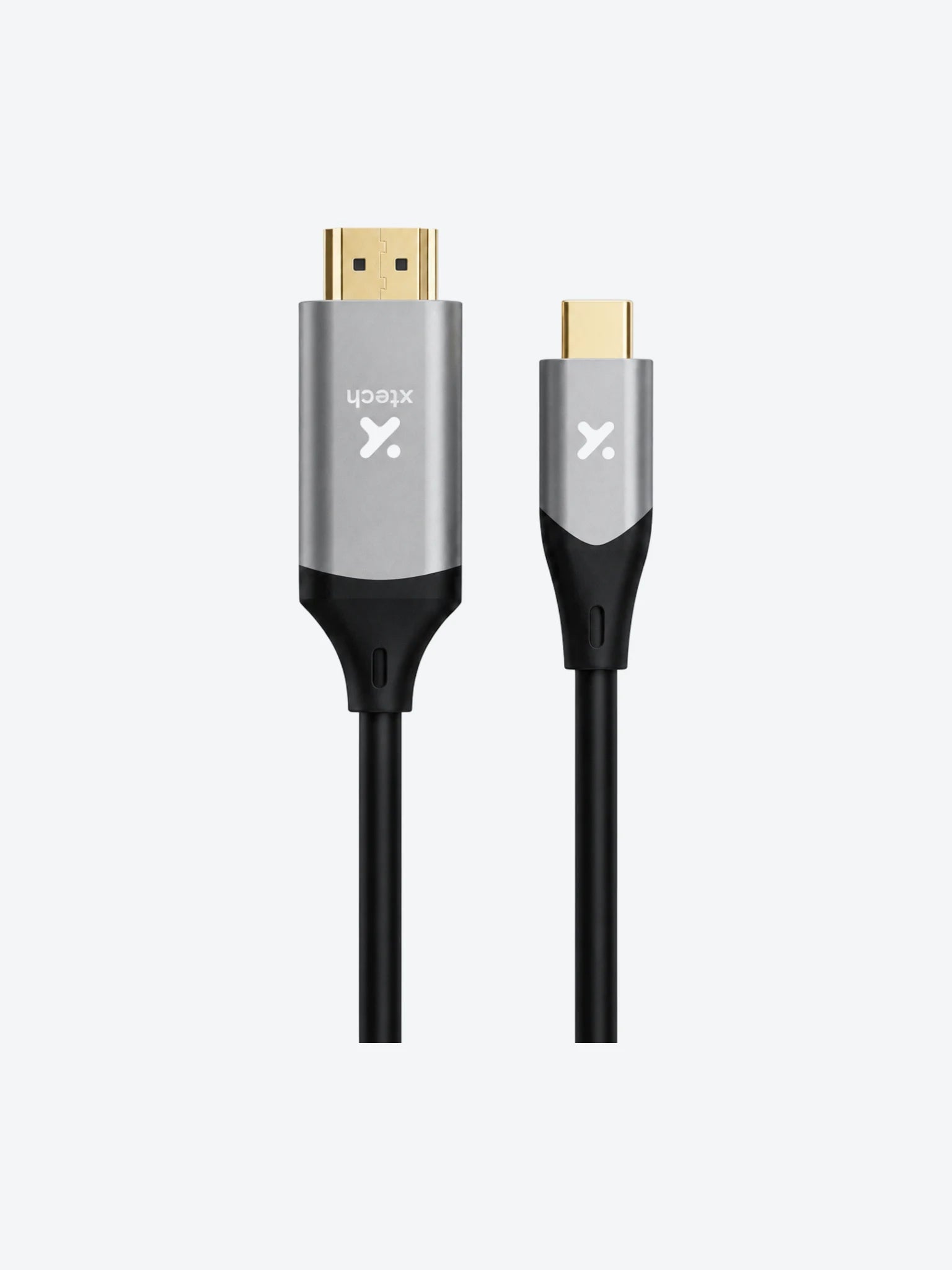 Xtech - USB cable - USB Type C - HDMI - 1.8 m - Black & silver - C male to HDMI male XTC-546