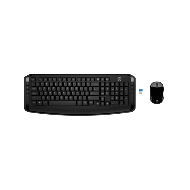 HP 300 - Juego de teclado y ratón - inalámbrico - Latinoamérica
