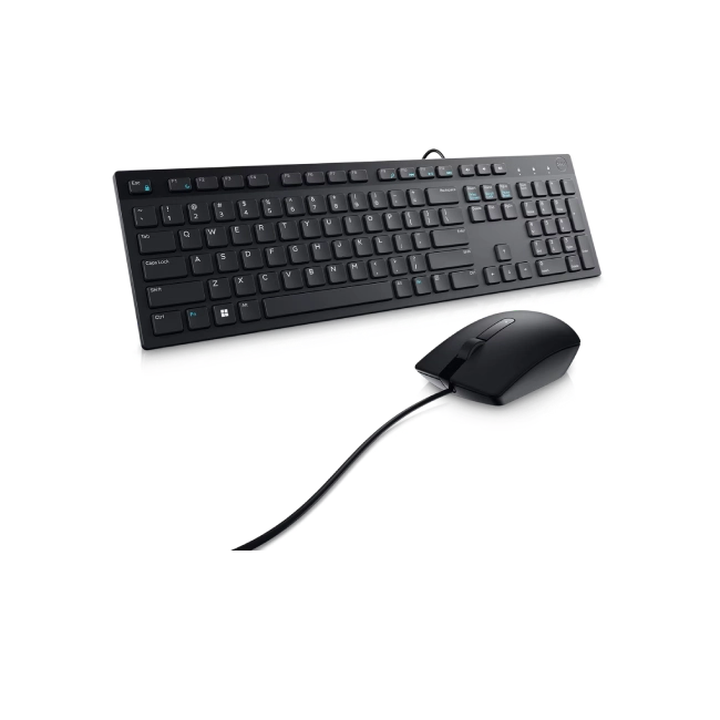 Dell - KM300C - Keyboard and mouse set - Spanish - Wired - USB - Black-6