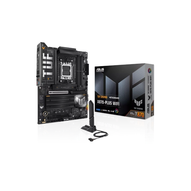 ASUS - TUF GAMING X870-PLUS WIFI - Motherboard - ATX - Socket AM5 - AMD X870 - para Ryzen-10