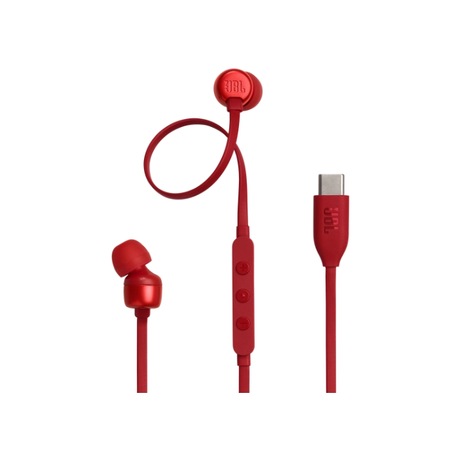 JBL TUNE - 310C - Headphones - wearable Wired - C - Red-3
