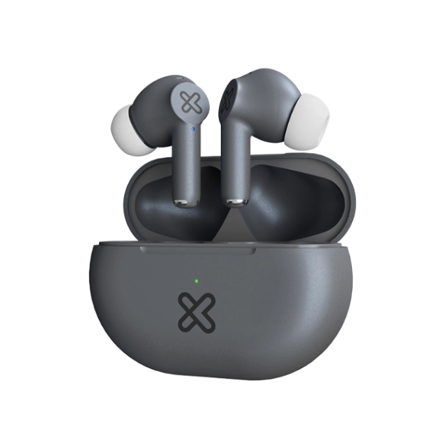 Klip Xtreme - True wireless earphones - Para Phone / Para Portable electronics / Para Tablet - Wireless - 17Hrs IPX Gray-2
