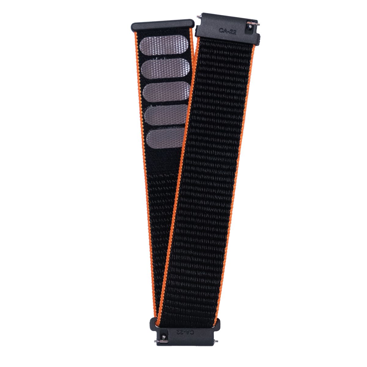 Reloj T7 Negro + Pulsera velcro negro con orilla naranja-4