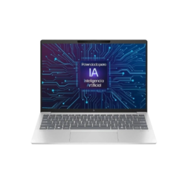 HP Pavilion 13-bg0002la - Notebook - 13" - AMD Ryzen 5 8640U - 16 GB - SSD - Windows 11 Home - Silver - Spanish