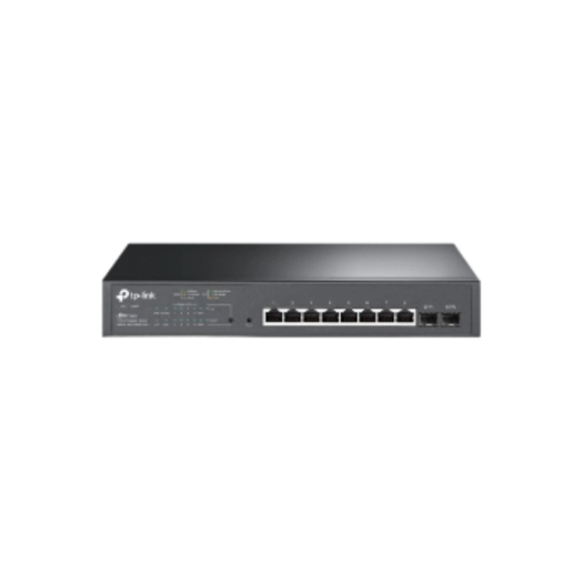 TP-Link JetStream TL-SG2210MP - Conmutador - inteligente - 8 x 10/100/1000 (PoE+) + 2 x SFP - montaje en rack - PoE+ (150 W)-4
