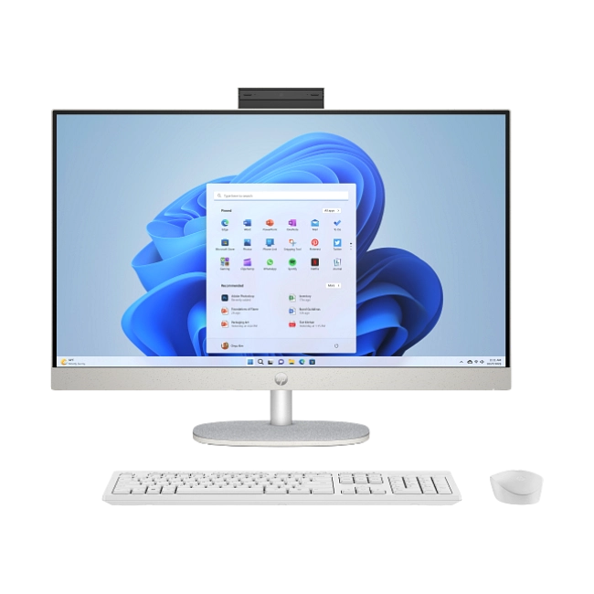 HP 27-cr0252la - All-in-one - AMD Ryzen 5 7520U / 4.3 GHz - DDR5 SDRAM - 512 GB HDD - 27" - UMA - Windows 11 Home - White-2