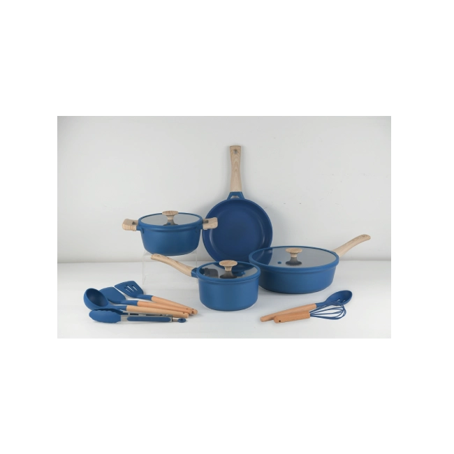 Bateria de Cocina Picca Faro PI0013BCA 13 Piezas Color Azul-4