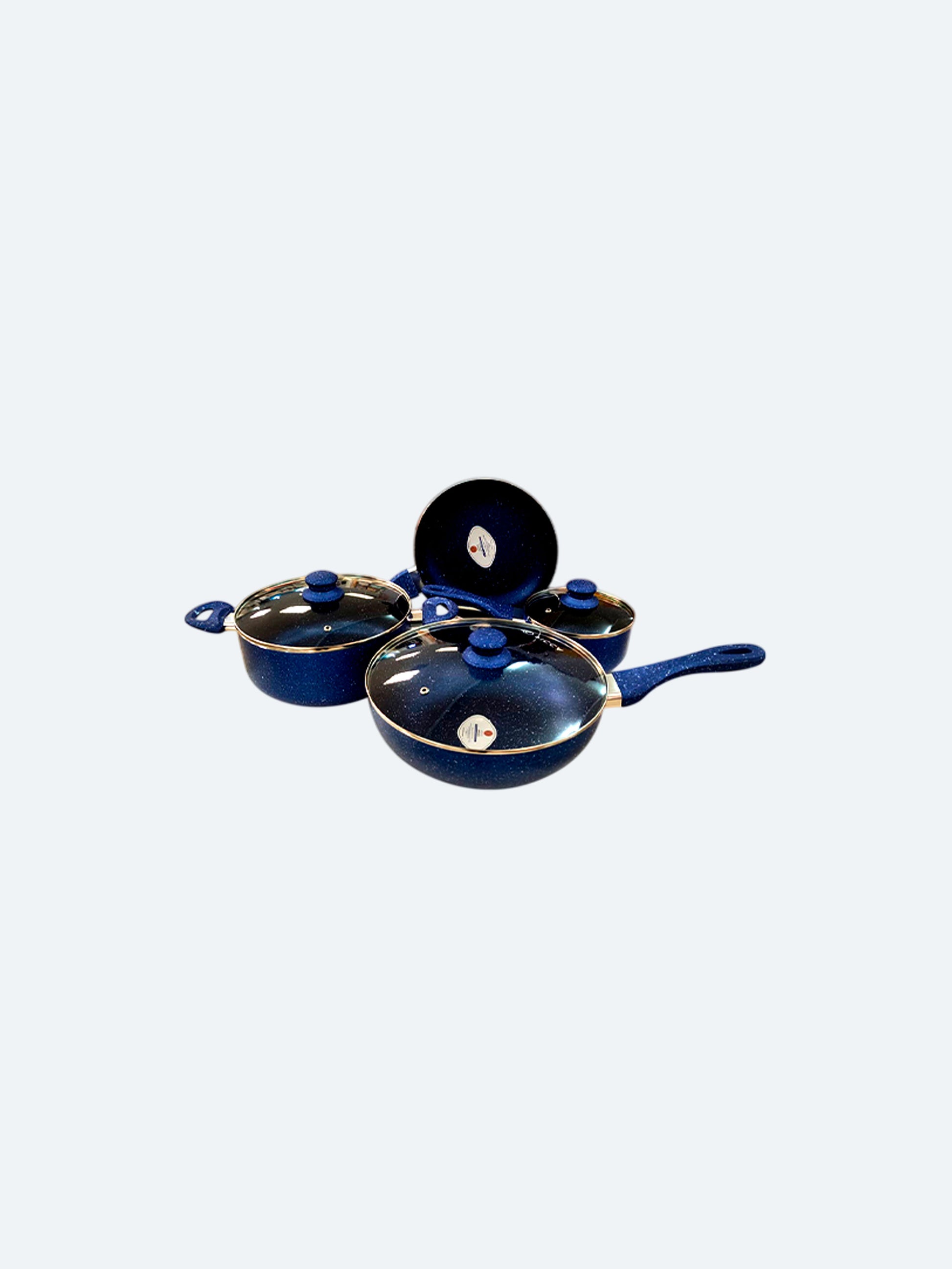 Bateria de Cocina Picca Monza PI007BTA 7 Piezas Dyflon Color Azul-1