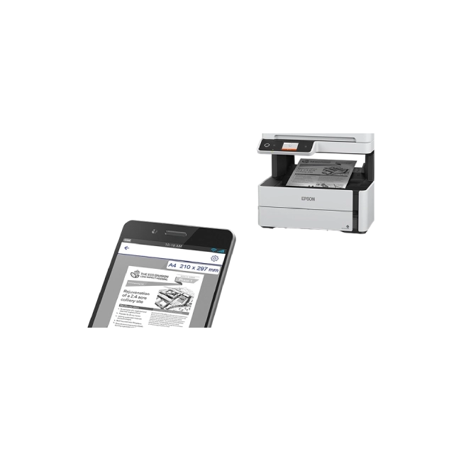 Epson EcoTank M3170 - Personal printer - hasta 20 ppm (mono) - capacidad: 250 sheets-4