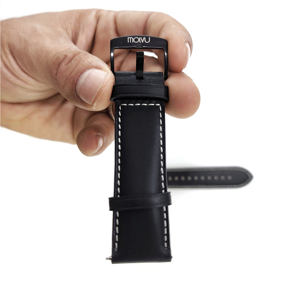 Pulsera T7 y T8 cuero negro-2