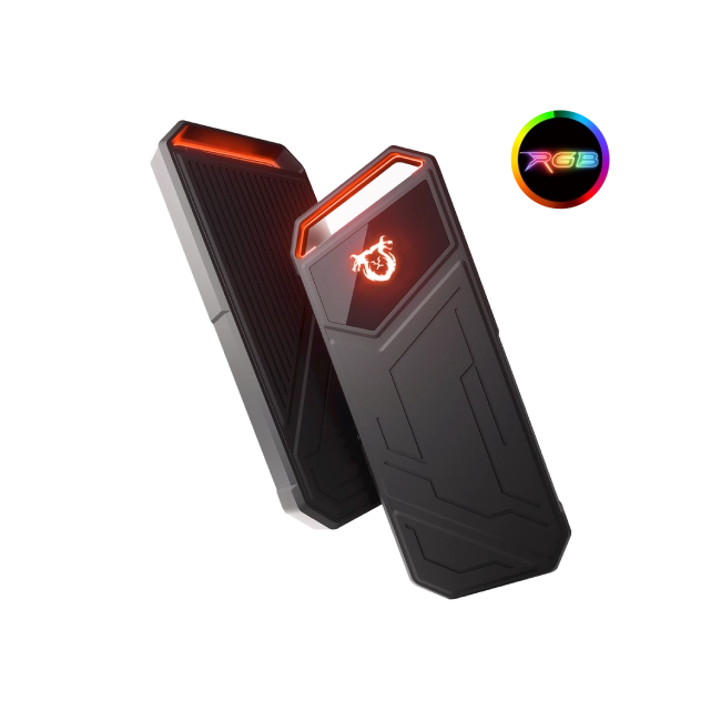 Disco Solido Externo Quimera QM-EXTZ5512 Tipo C a Tipo C RGB Metal 512GB-2