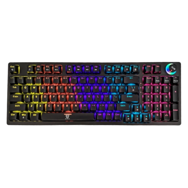 Teclado Gaming Quimera USB Mecanico QM-HY-100BK Color Negro-1